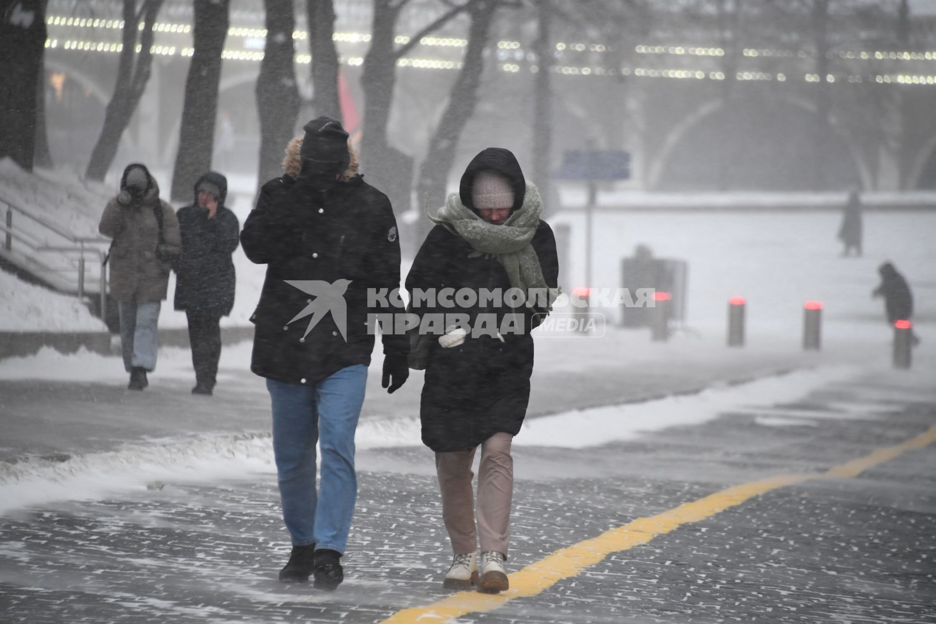 Снегопад в Москве