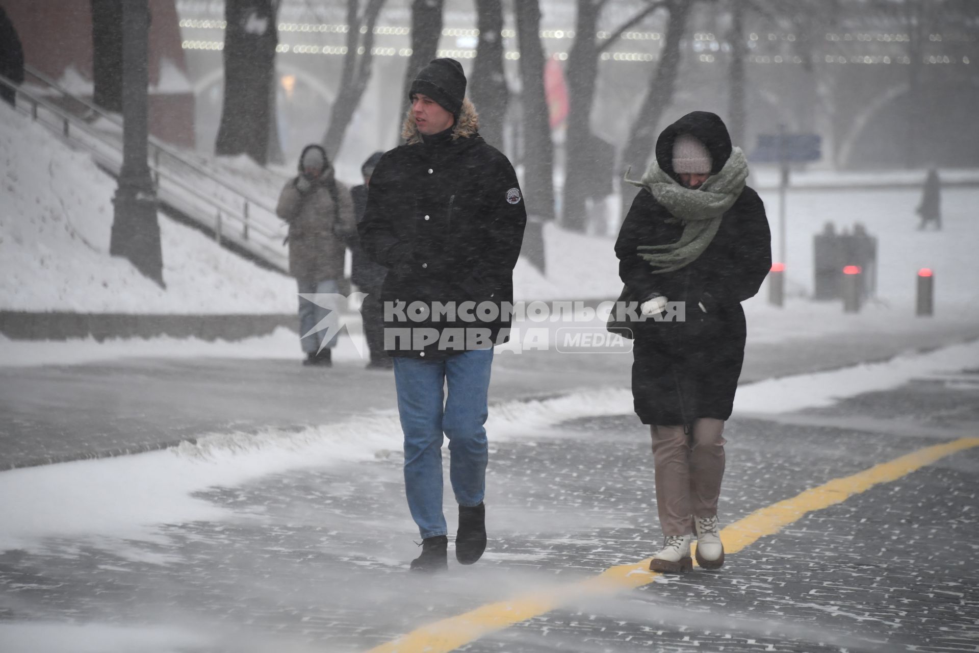 Снегопад в Москве