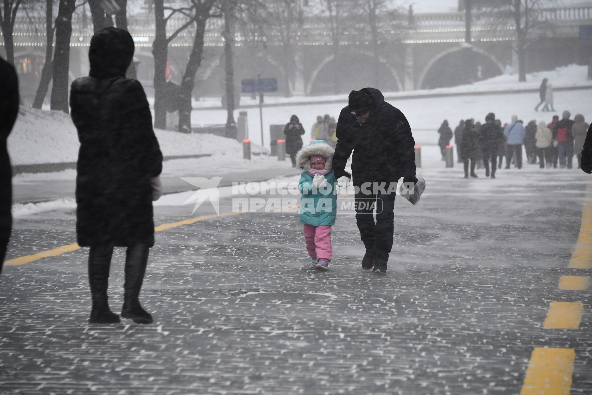 Снегопад в Москве