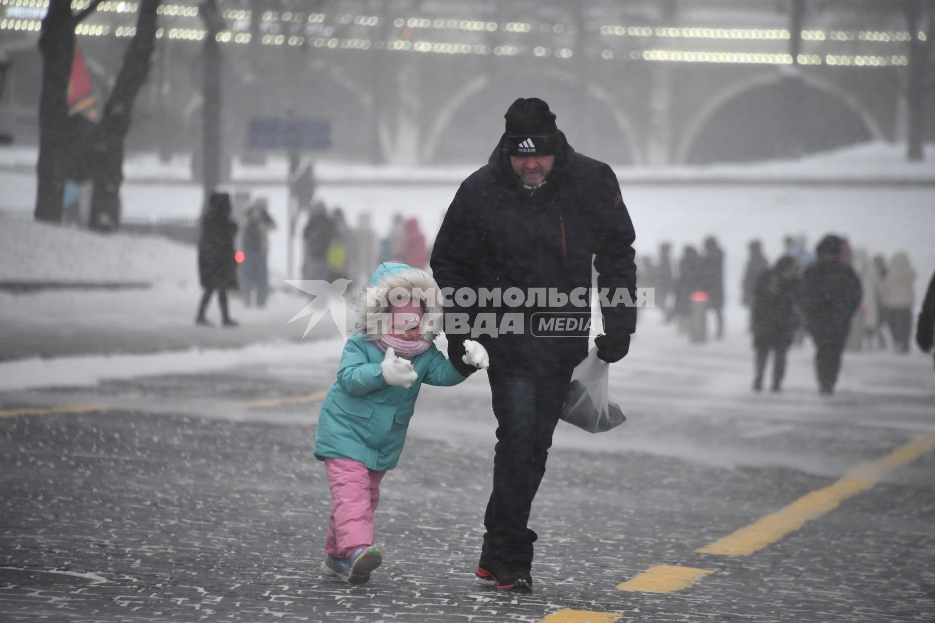 Снегопад в Москве