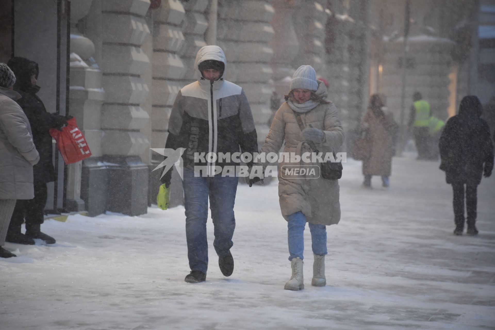 Снегопад в Москве