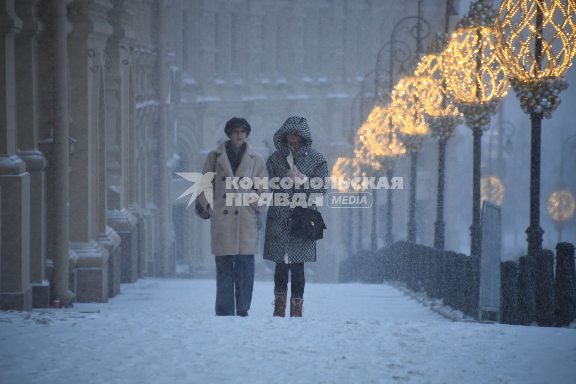 Снегопад в Москве