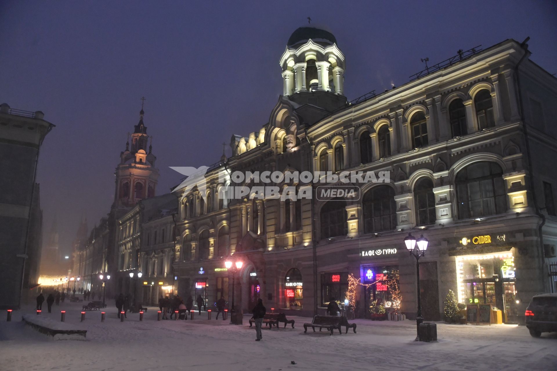 Сильный снегопад в Москве