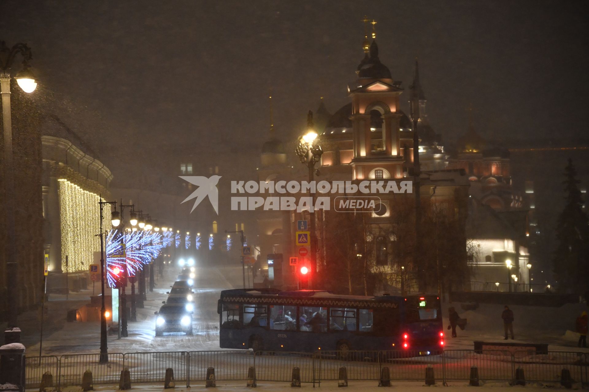 Сильный снегопад в Москве