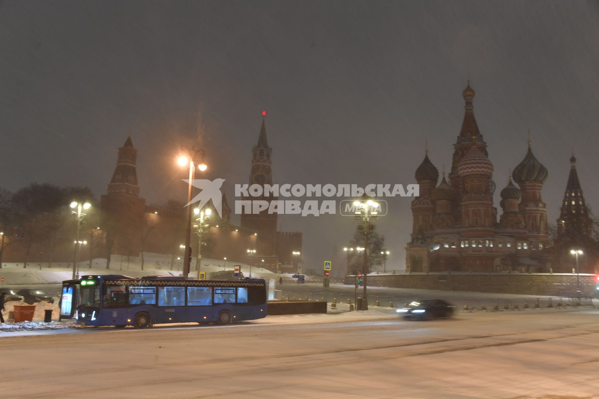 Сильный снегопад в Москве