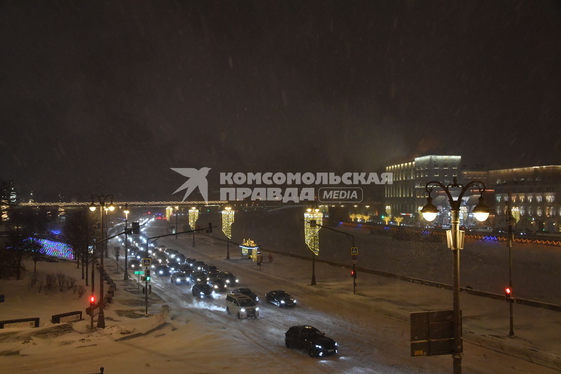 Сильный снегопад в Москве