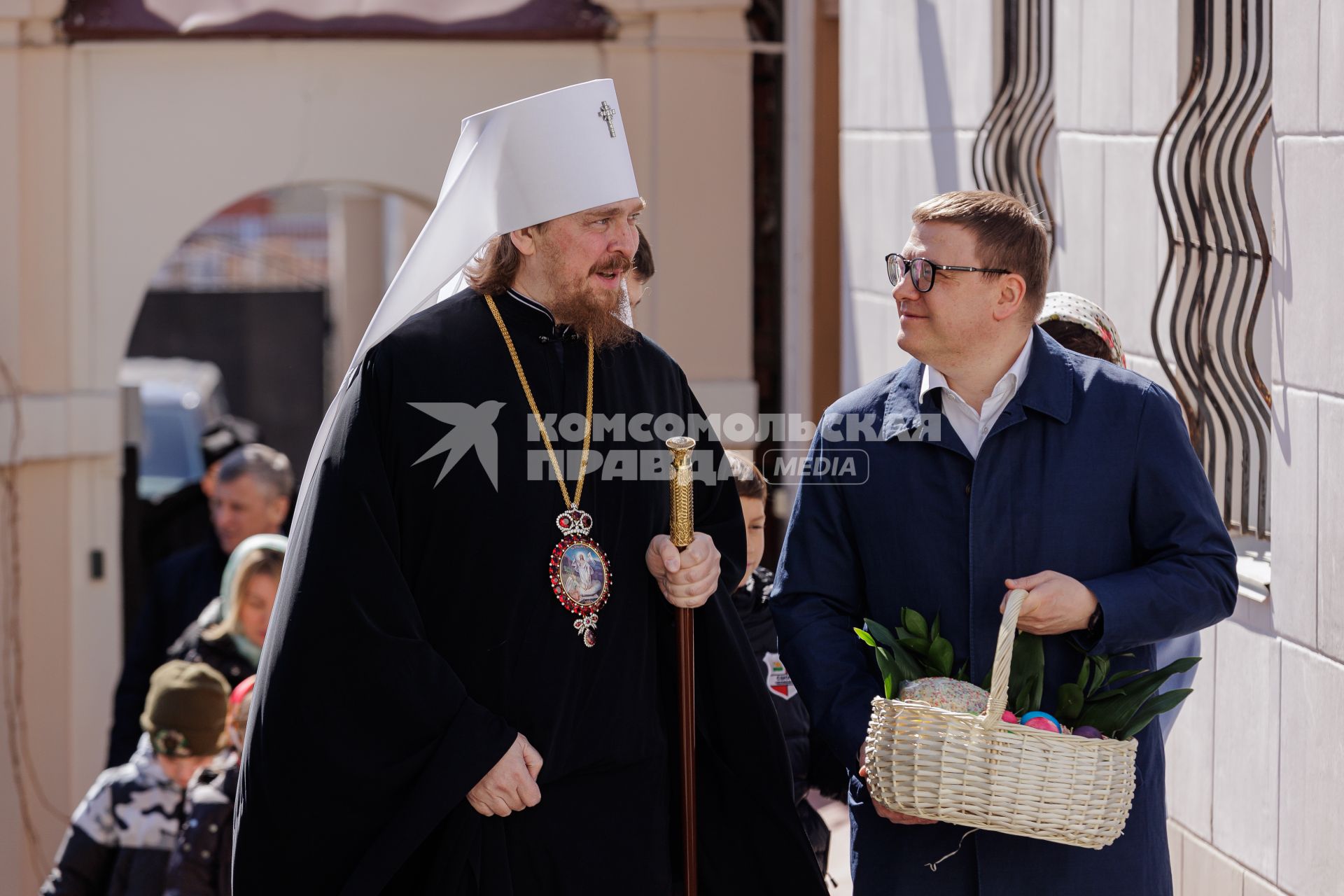 Освящение пасхальных куличей и яиц в Челябинске