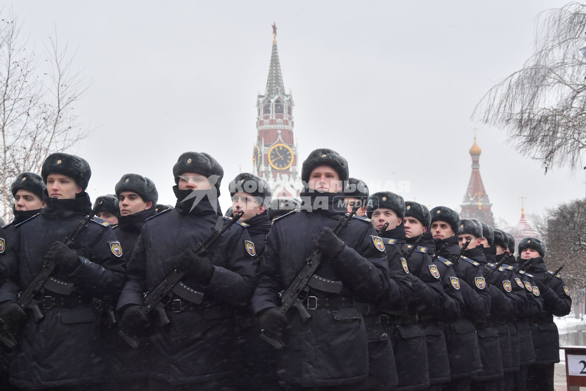 Принятие присяги военнослужащими Президентского полка России