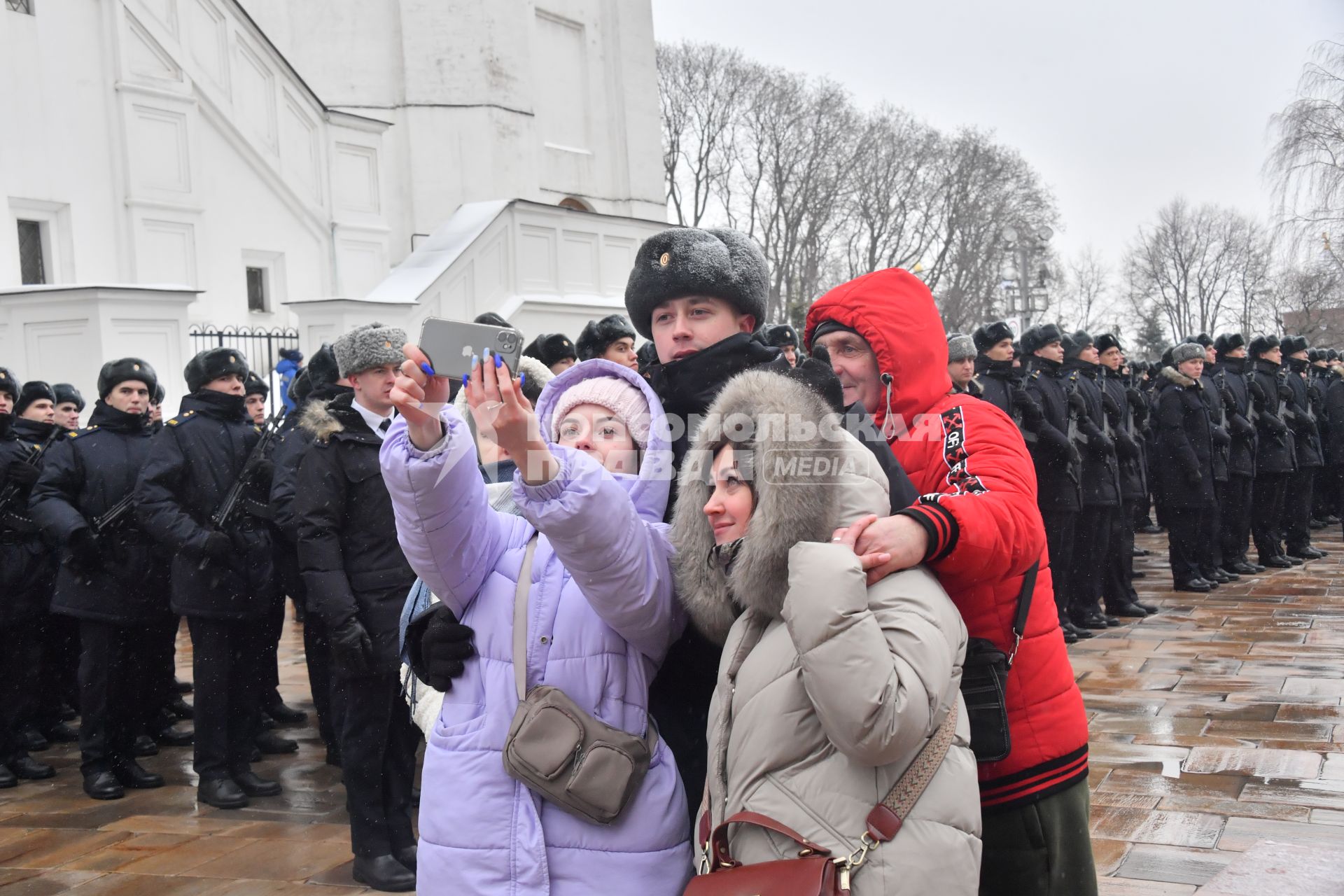 Принятие присяги военнослужащими Президентского полка России