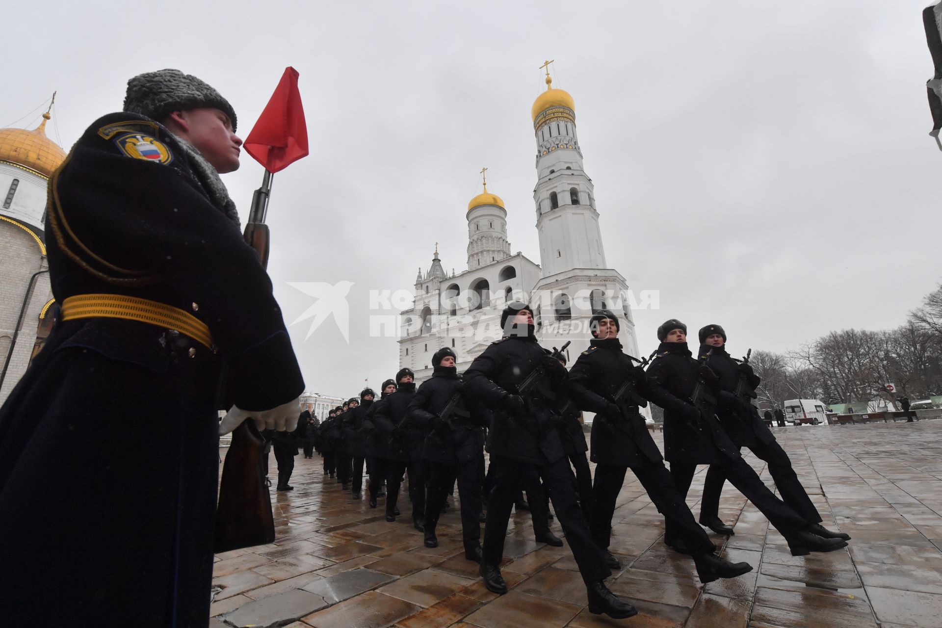 Принятие присяги военнослужащими Президентского полка России