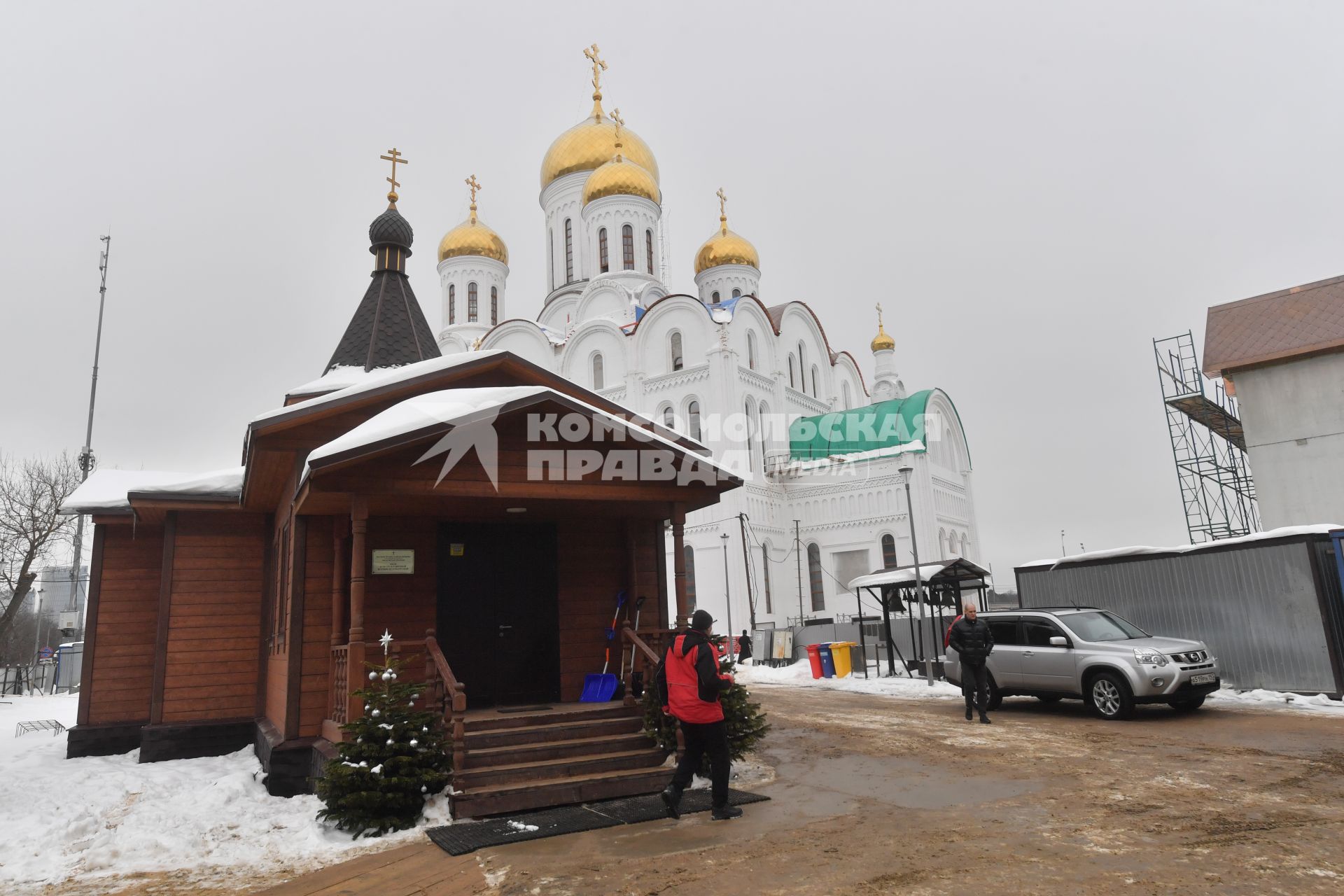 Строительство храма Успения Пресвятой Богородицы