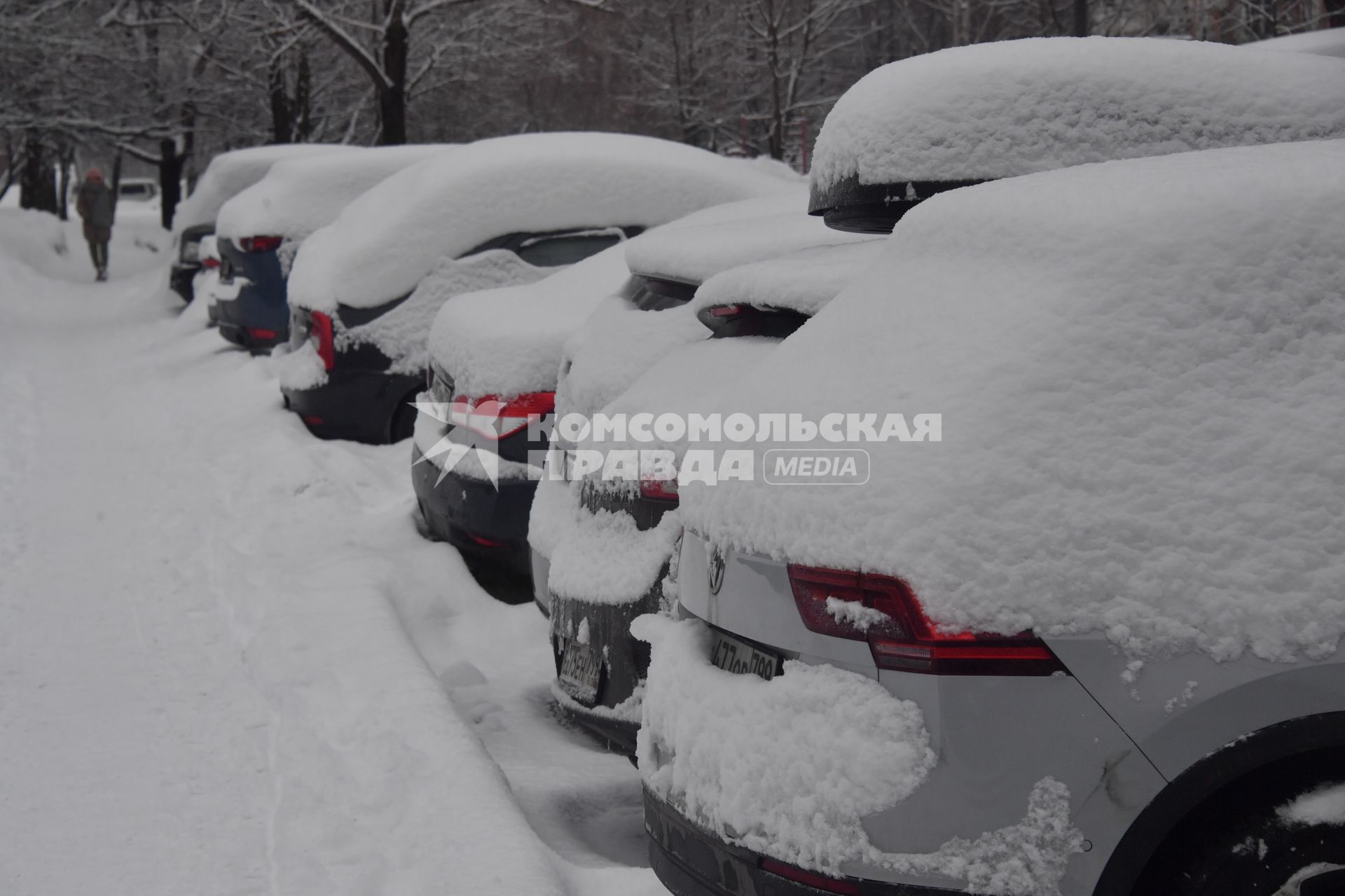 Последствия снегопада в Москве