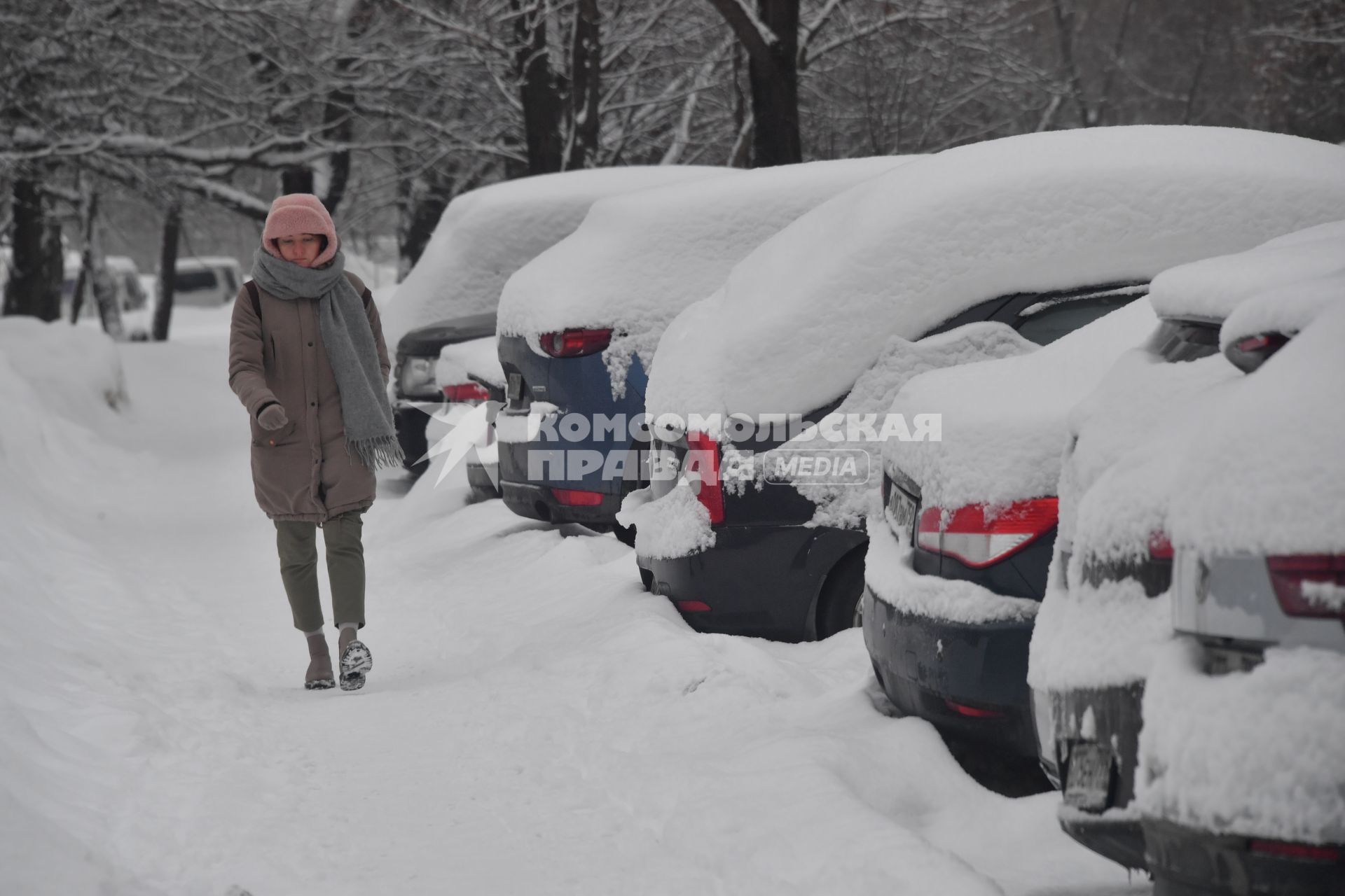 Последствия снегопада в Москве