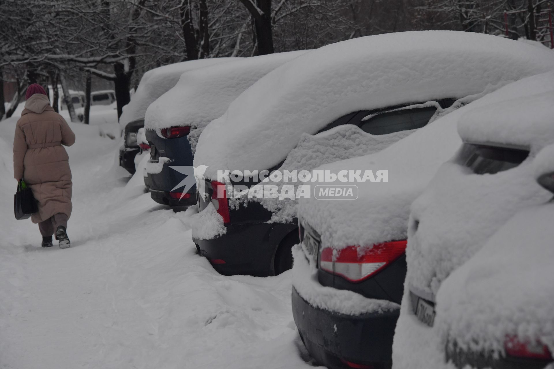 Последствия снегопада в Москве