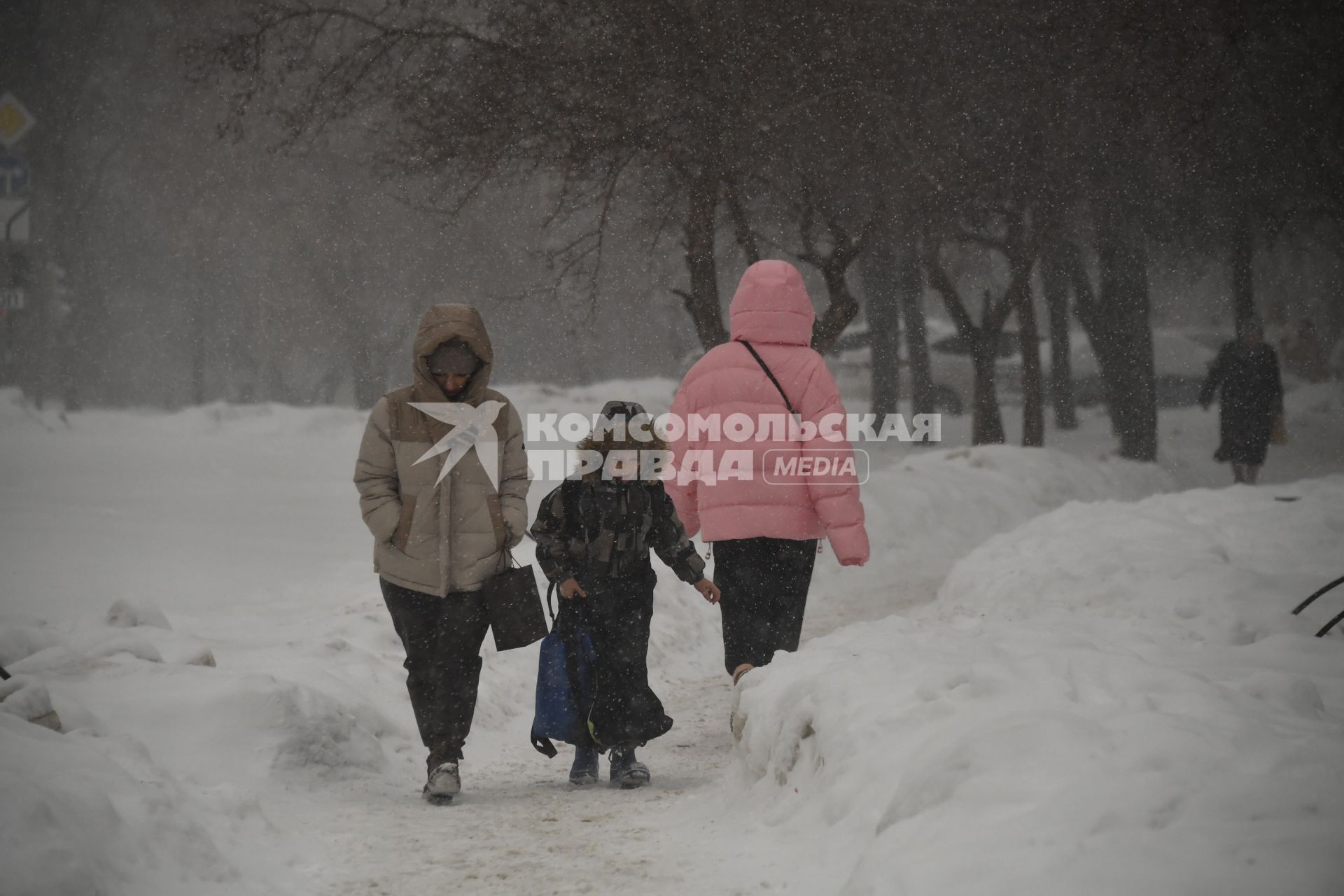 Снегопад в Москве