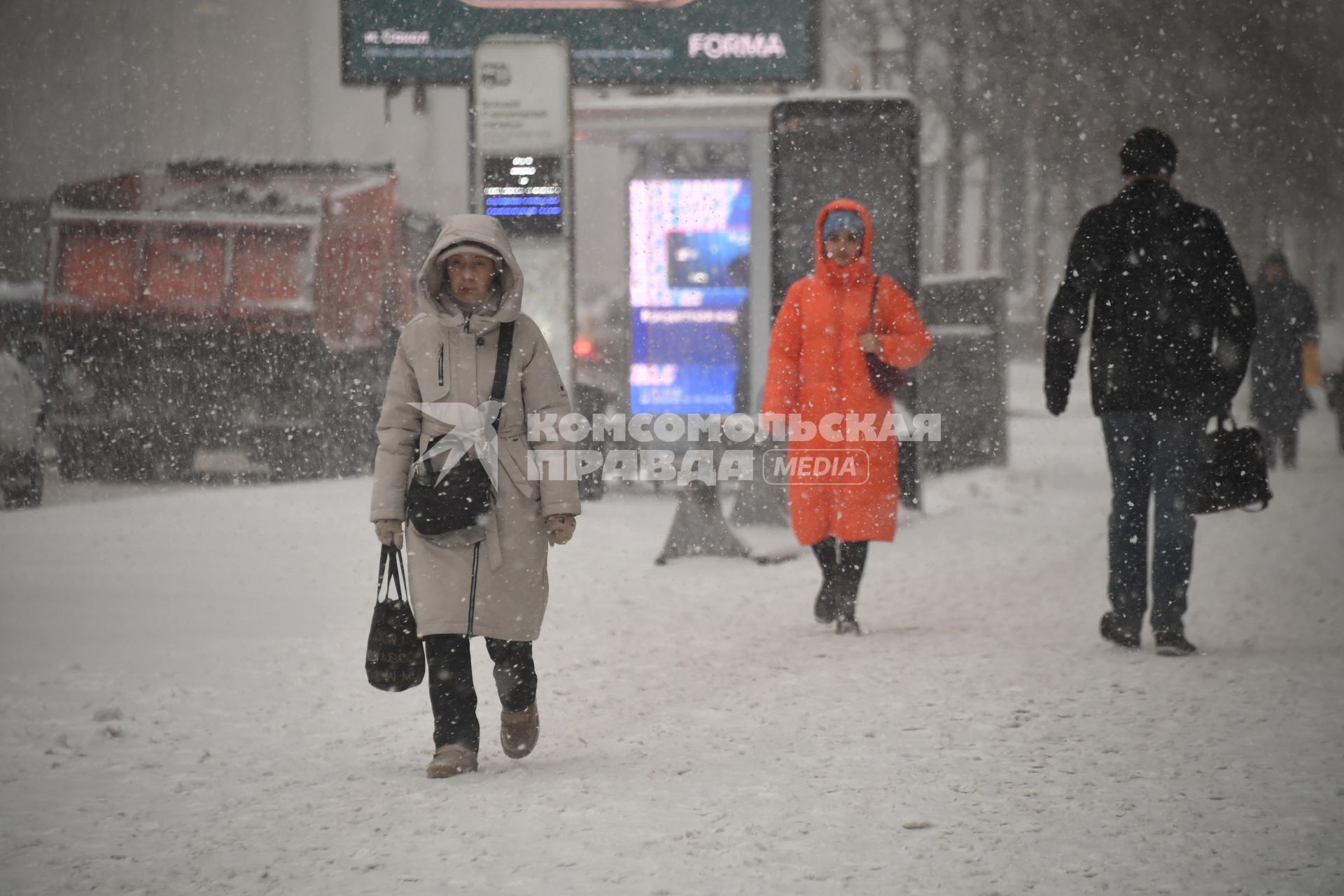 Снегопад в Москве