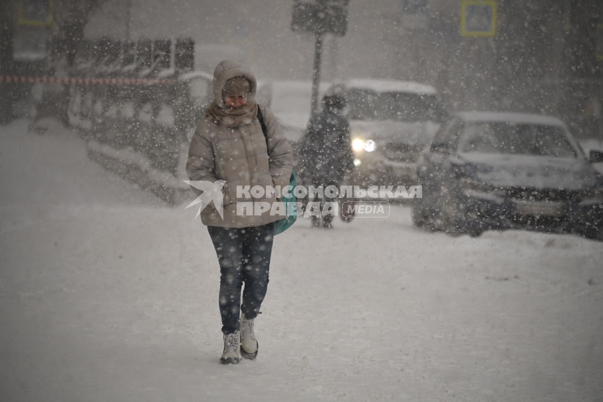 Снегопад в Москве