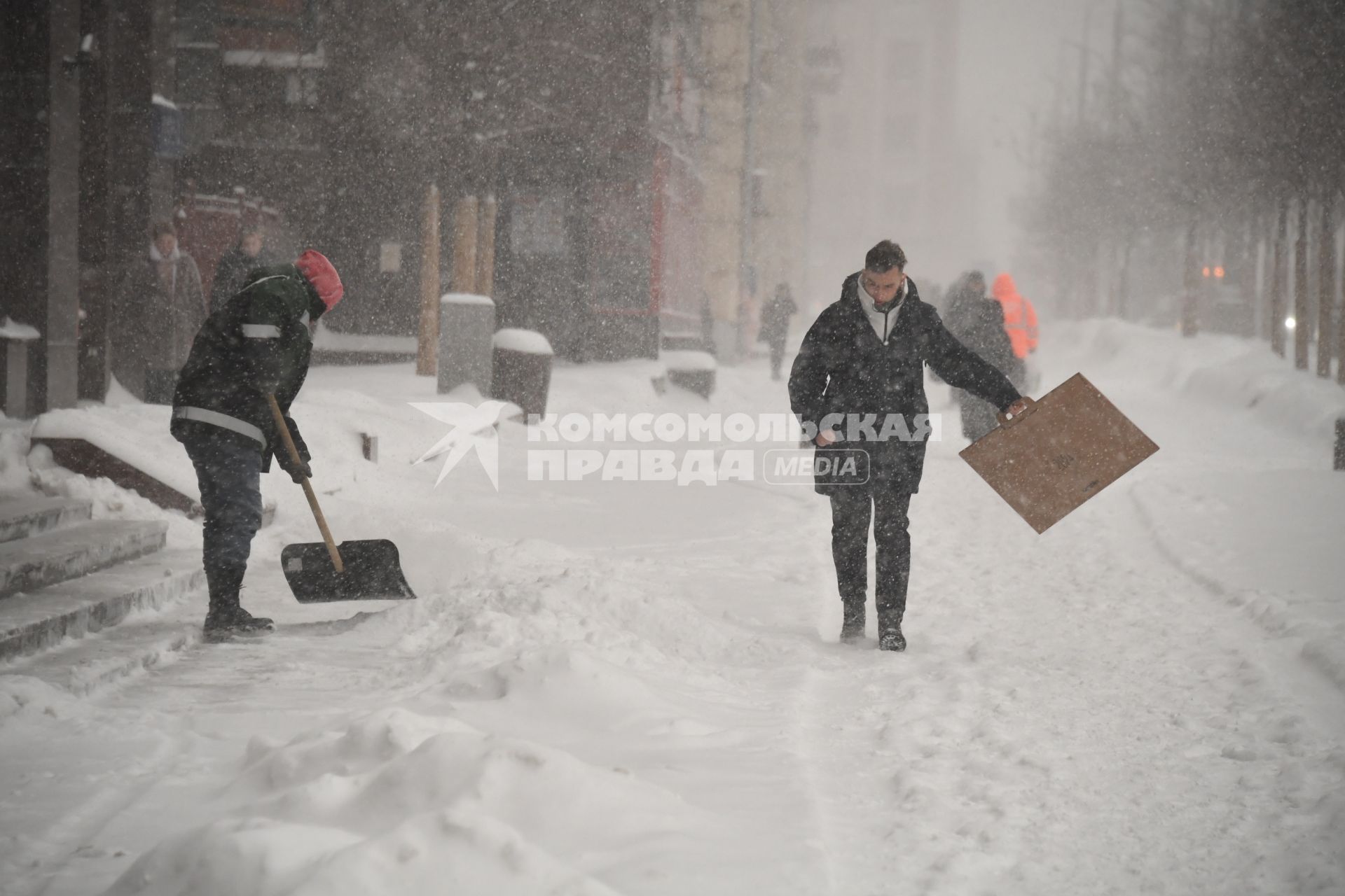 Снегопад в Москве