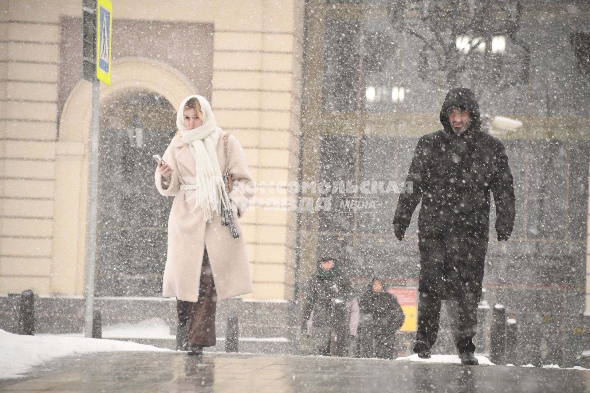 Снегопад в Москве