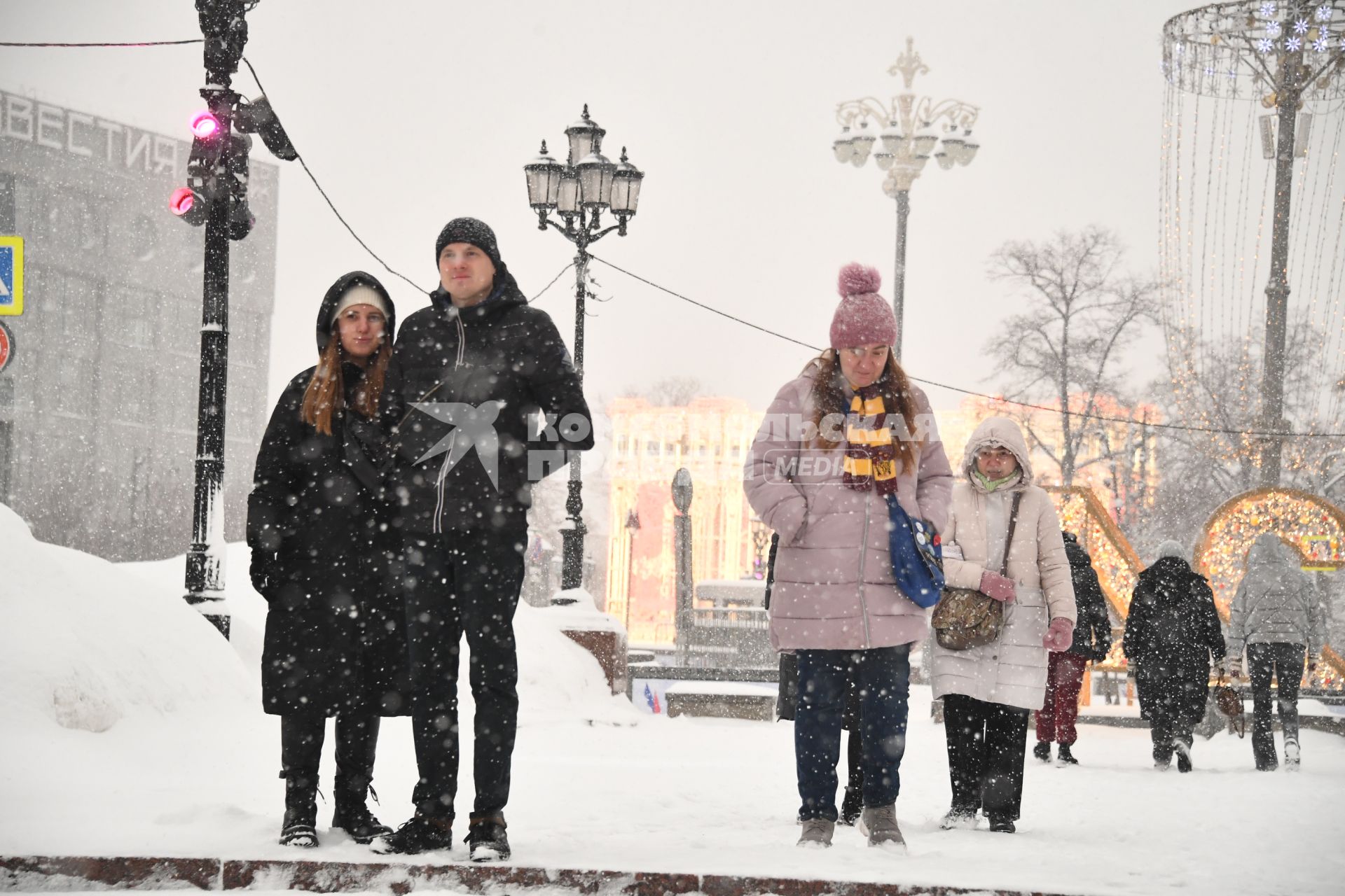 Снегопад в Москве