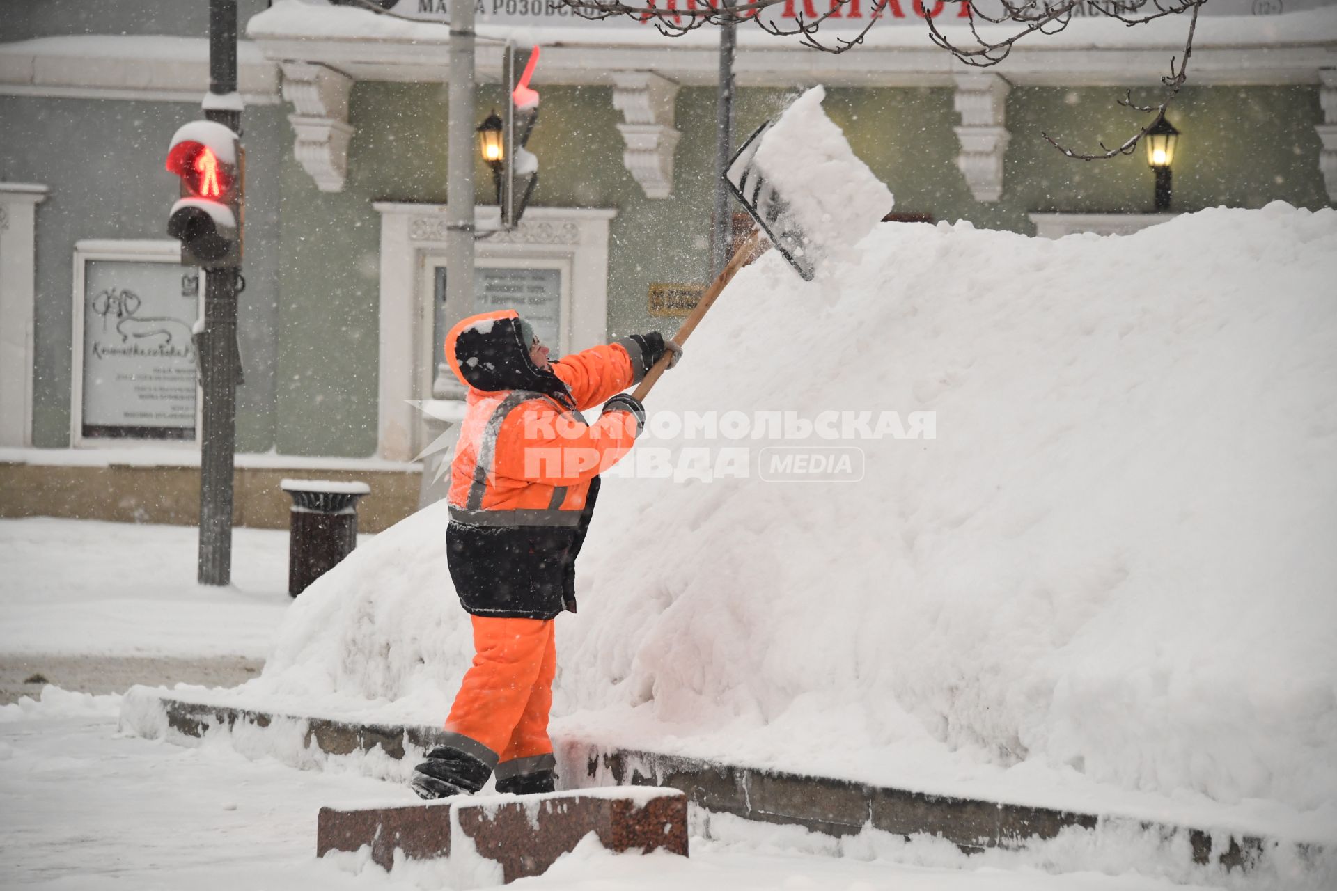 Снегопад в Москве