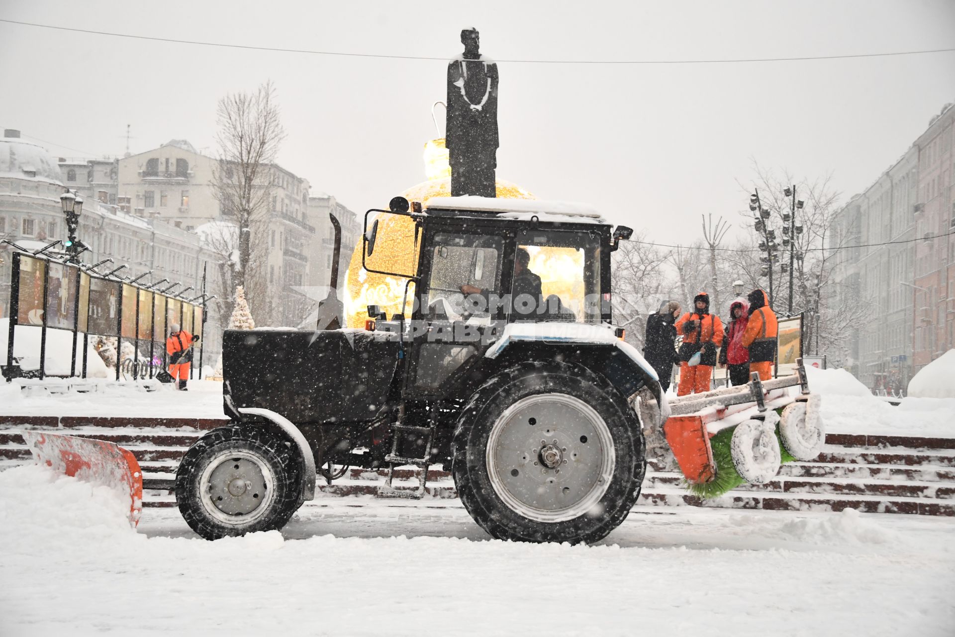 Снегопад в Москве