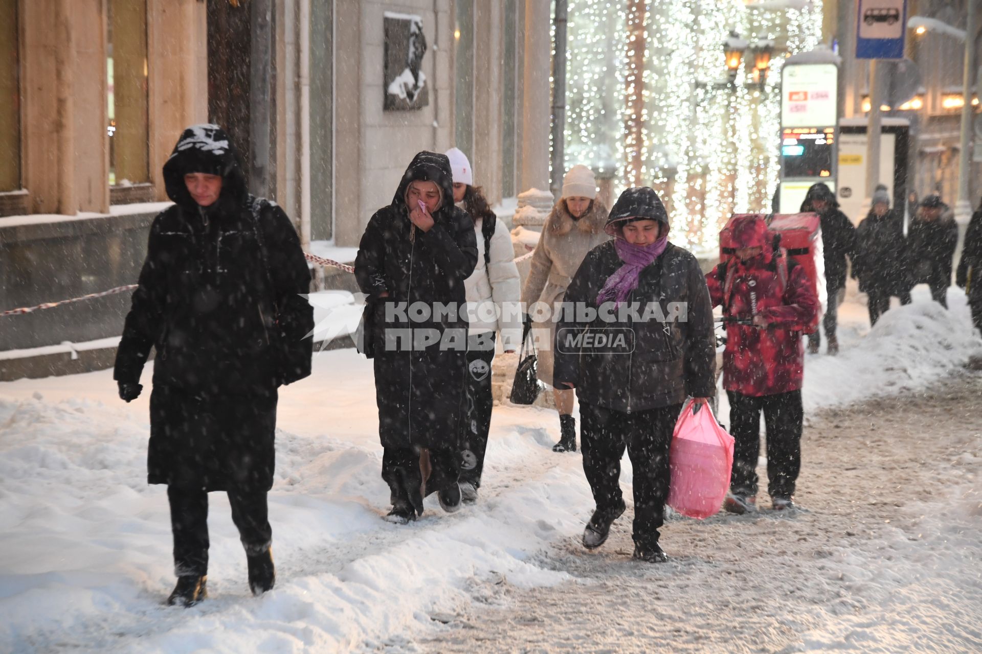 Снегопад в Москве