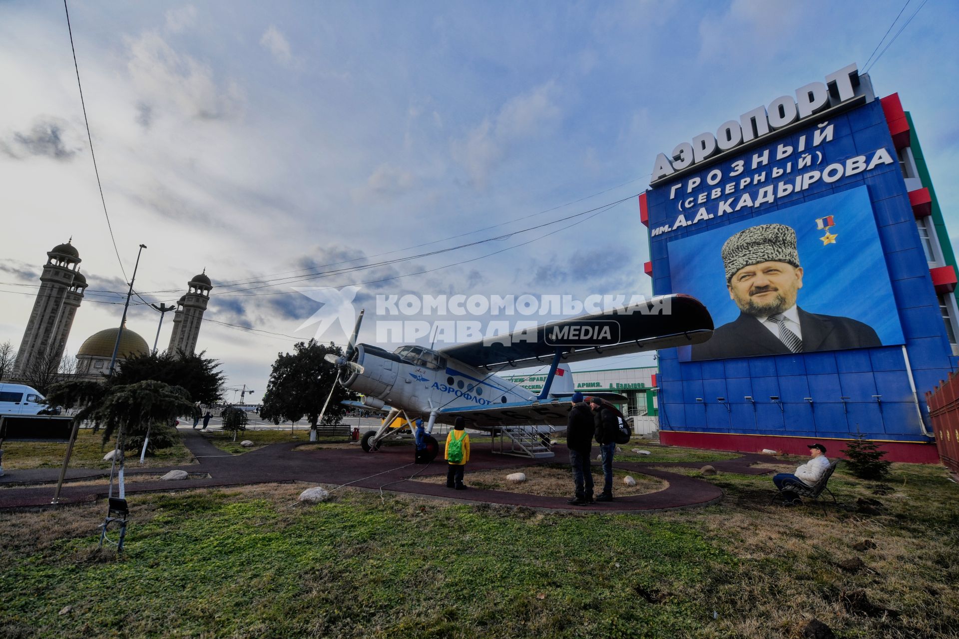 Виды вечернего Грозного