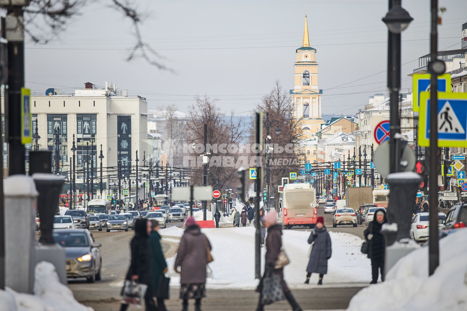 Виды центральной улицы Перми