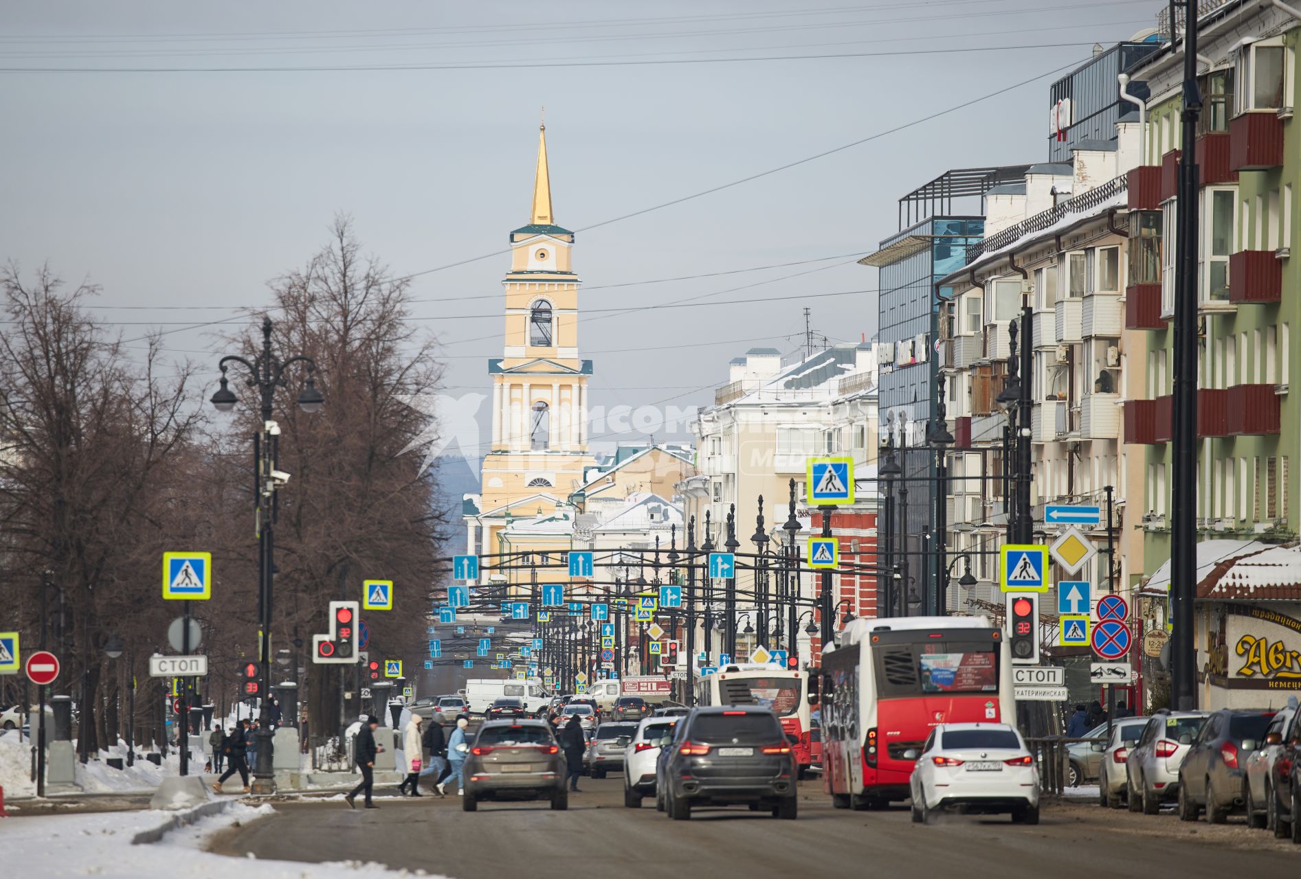 Виды центральной улицы Перми