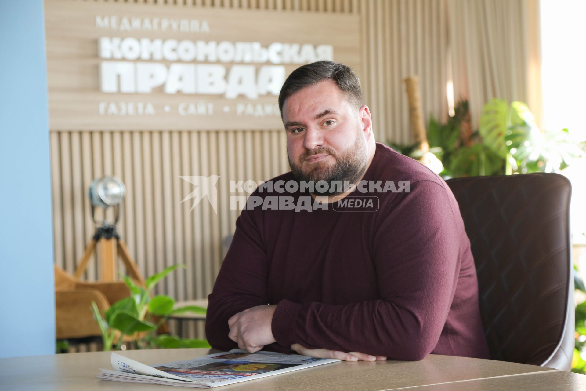 Микаэль Бадалян в редакции `Комсомольской правды`