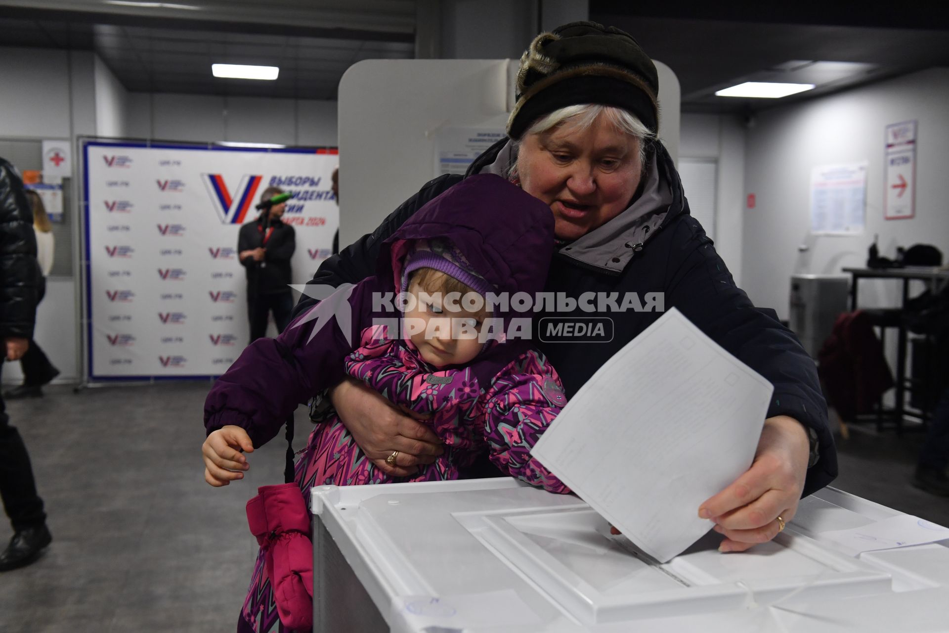Голосование на выборах президента России в Москве