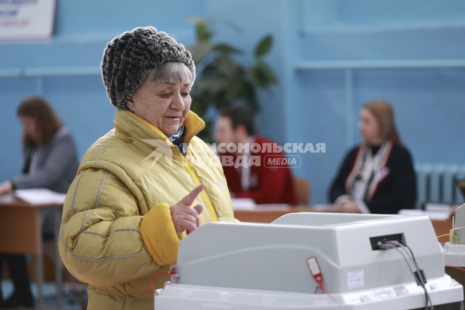 Голосование на выборах президента России в Барнауле