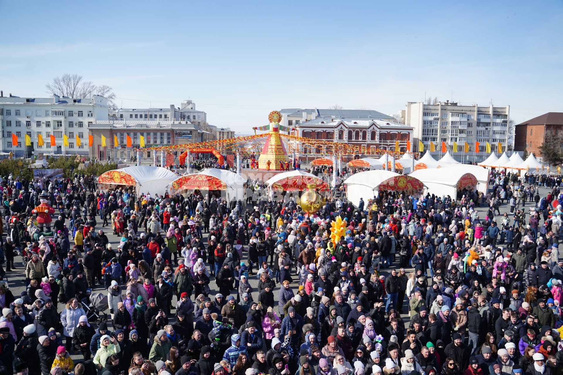 Празднование Масленицы в Самаре