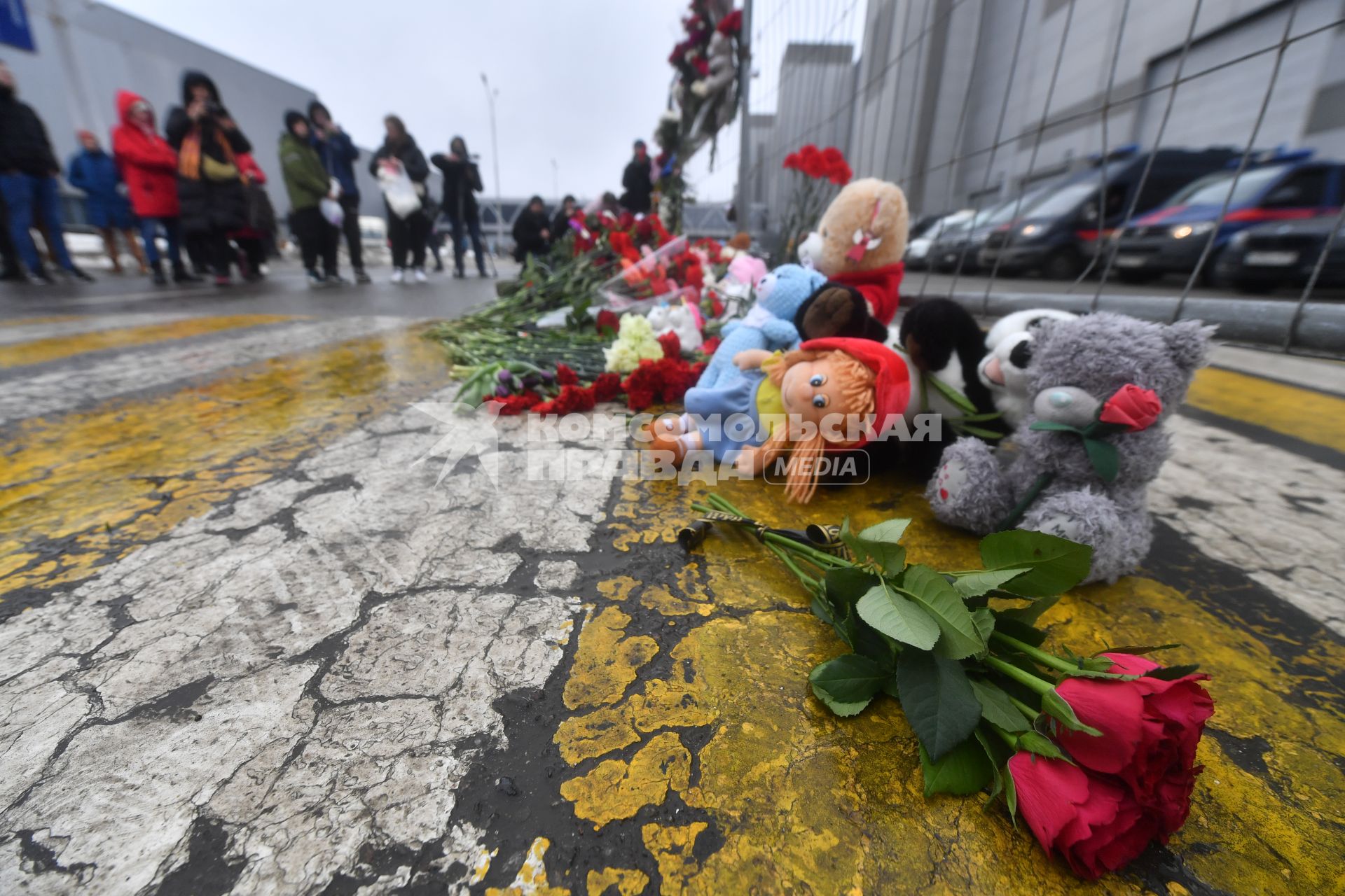 Акция памяти жертв теракта в подмосковном \"Крокус Сити Холле\"