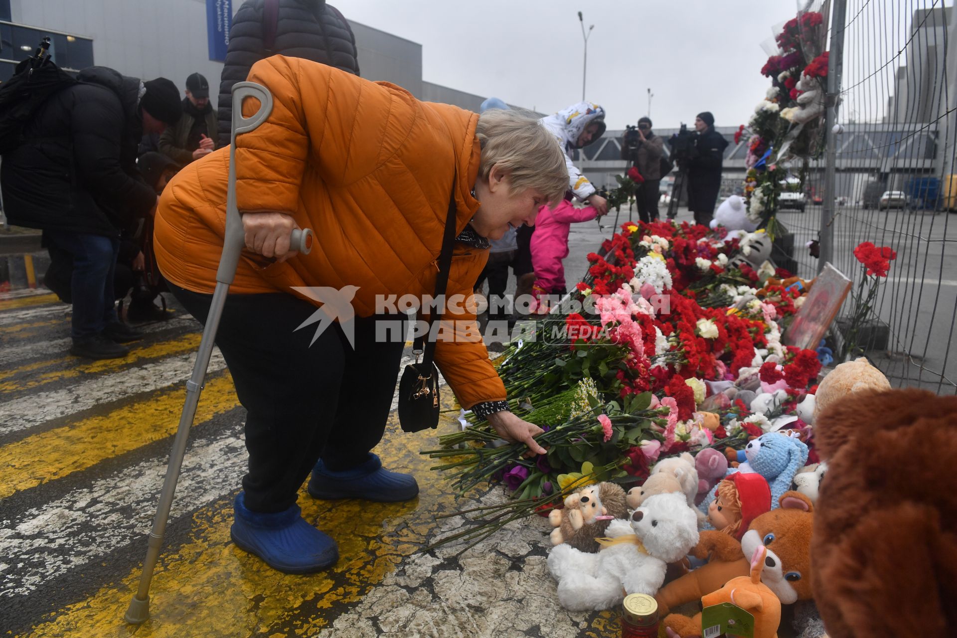 Акция памяти жертв теракта в подмосковном \"Крокус Сити Холле\"