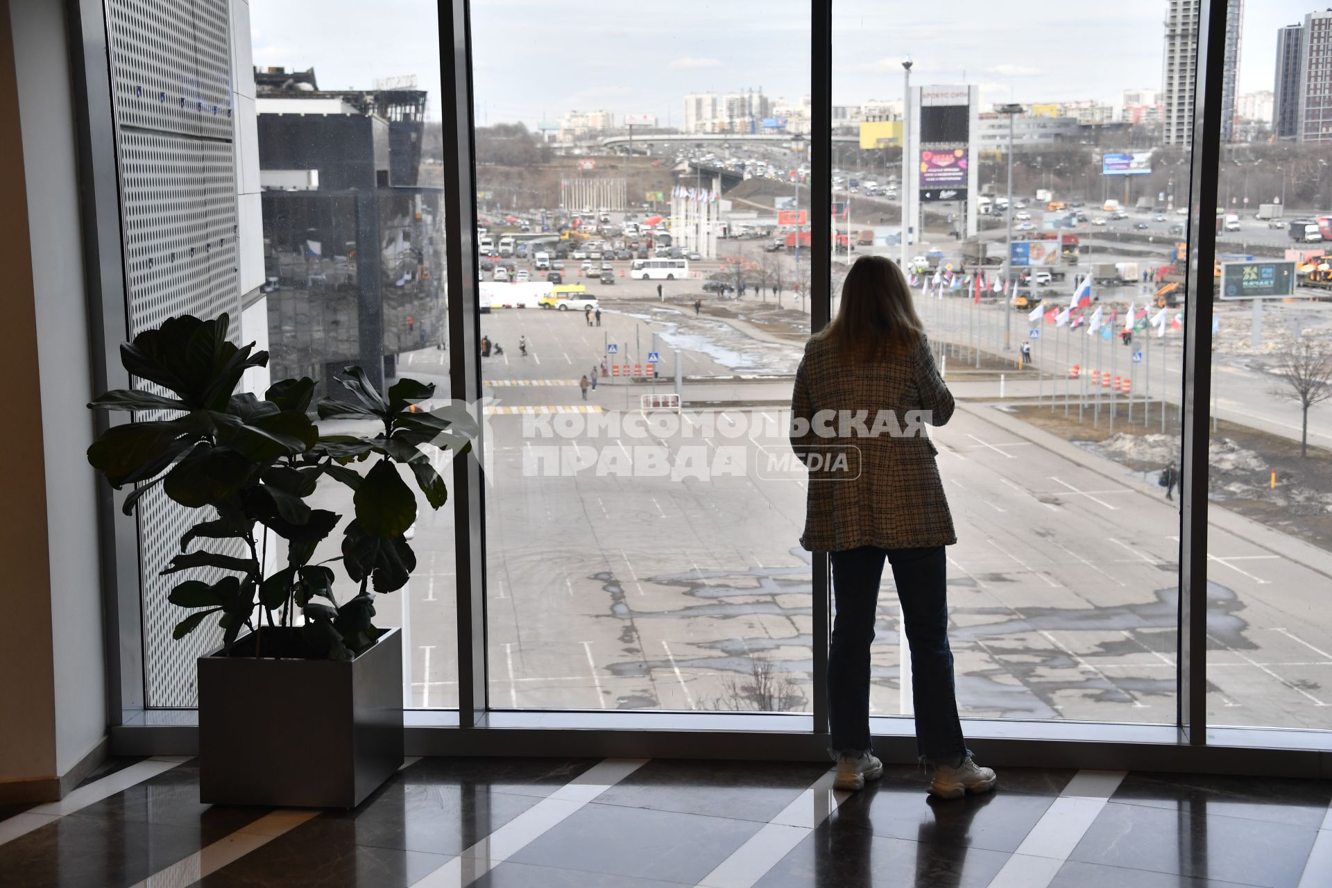 Последствия теракта в \"Крокус Сити Холле\" в Красногорске