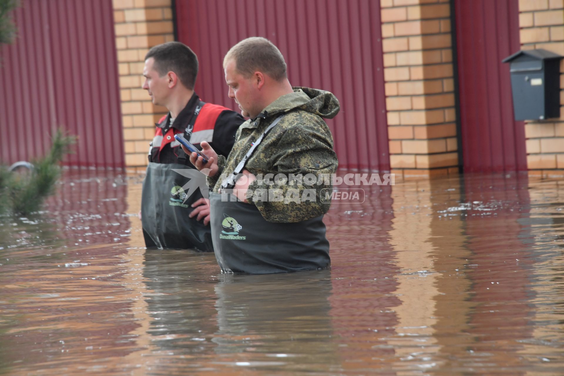 Наводнение в Оренбурге. Поселок `Солнечный`