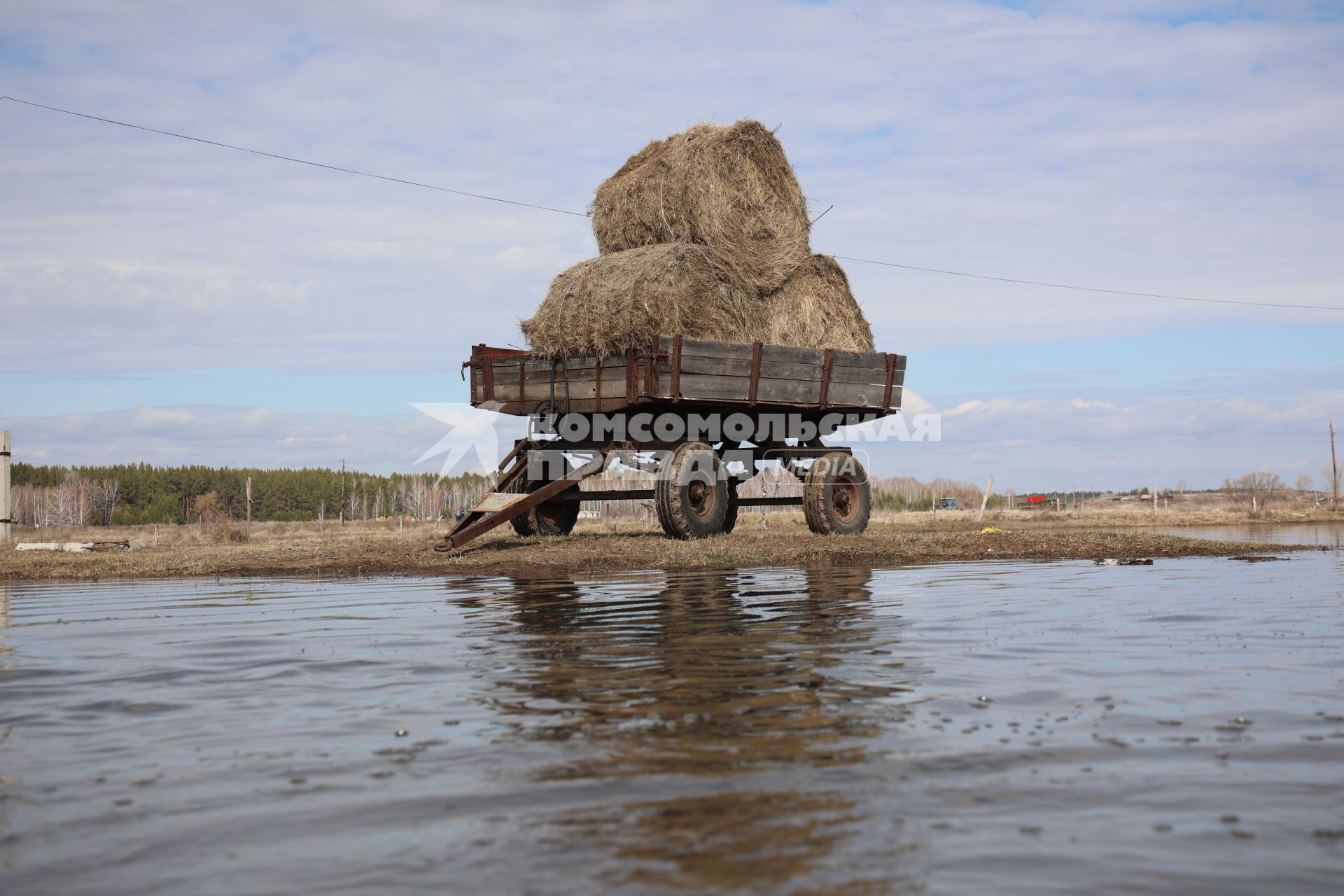 Паводок в Курганской области. Село Каминское