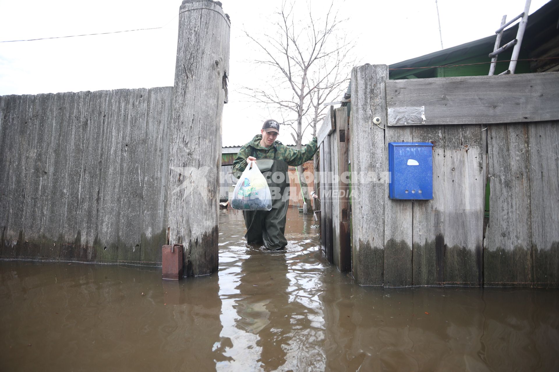 Паводок в Курганской области. Село Каминское