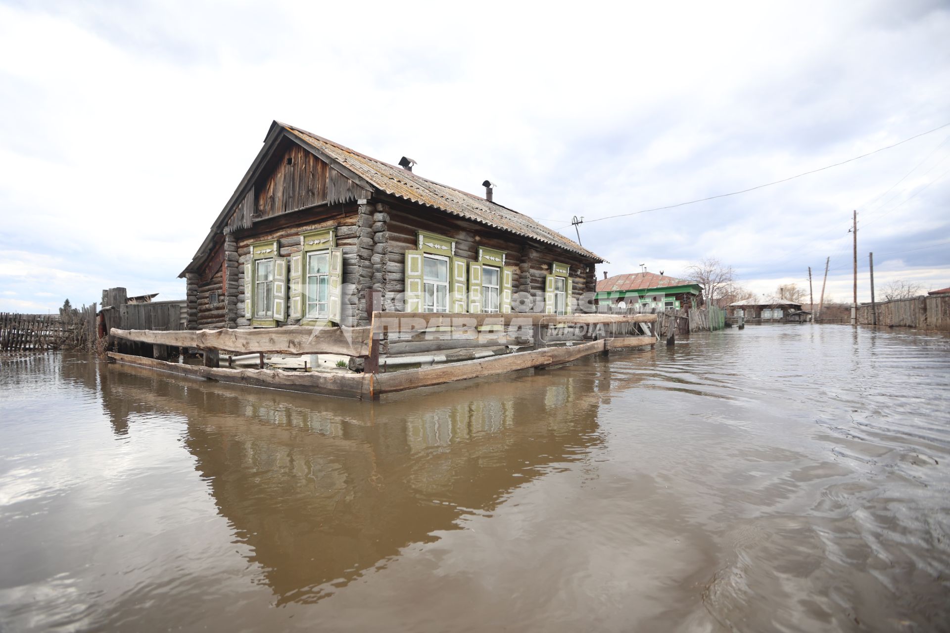 Паводок в Курганской области. Село Каминское