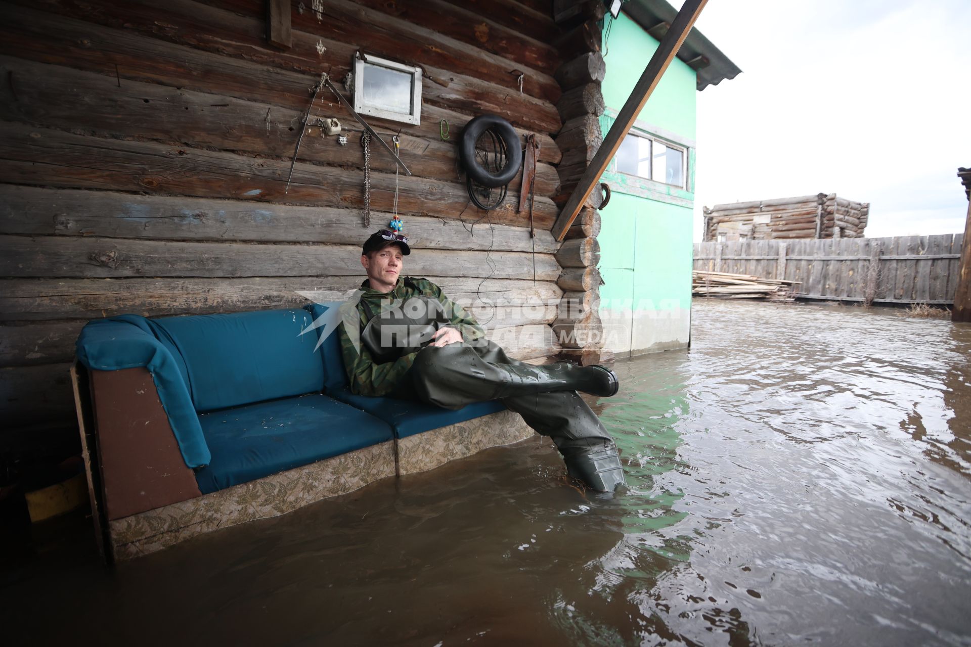 Паводок в Курганской области. Село Каминское