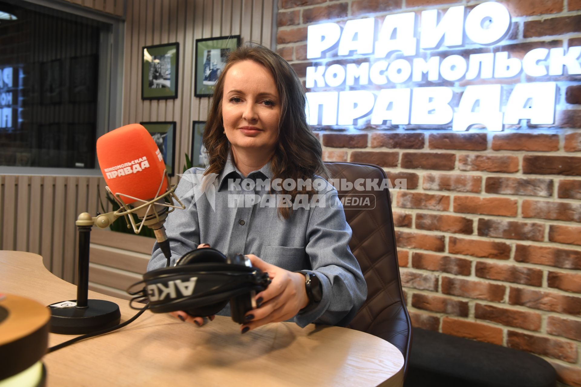 Марина Краснова на радиостанции `Комсомольская правда`