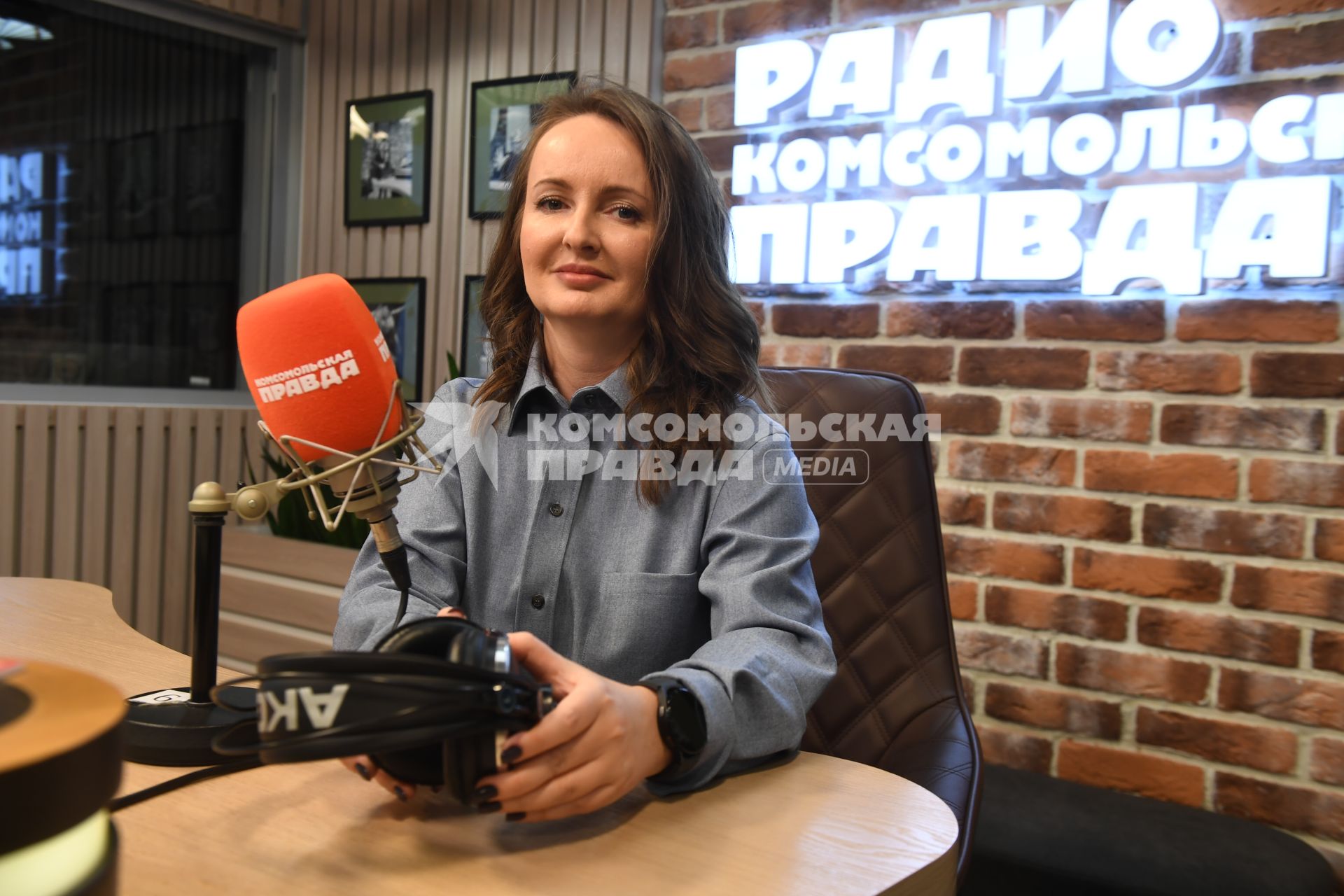 Марина Краснова на радиостанции `Комсомольская правда`