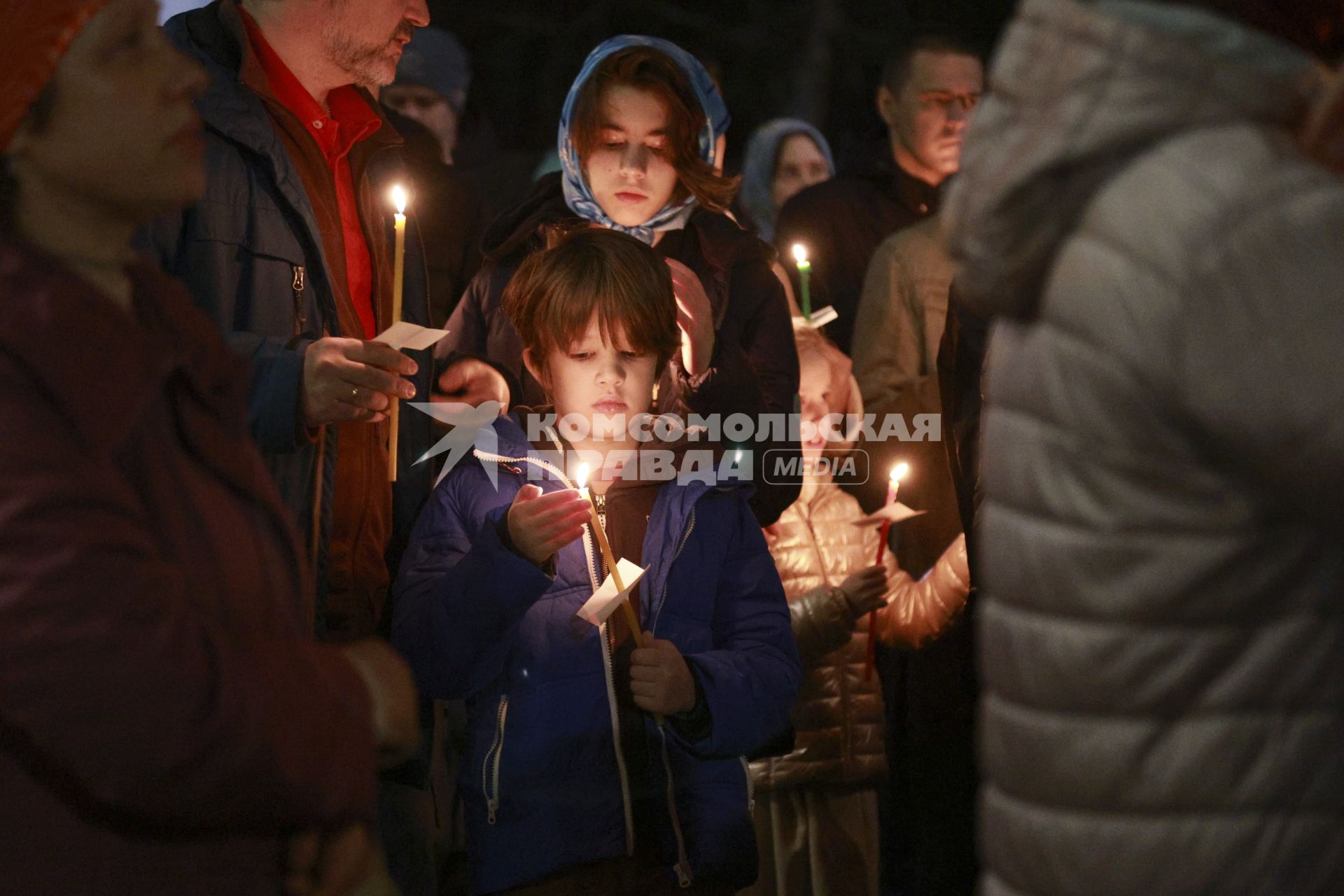 Пасхальное богослужение в Барнауле