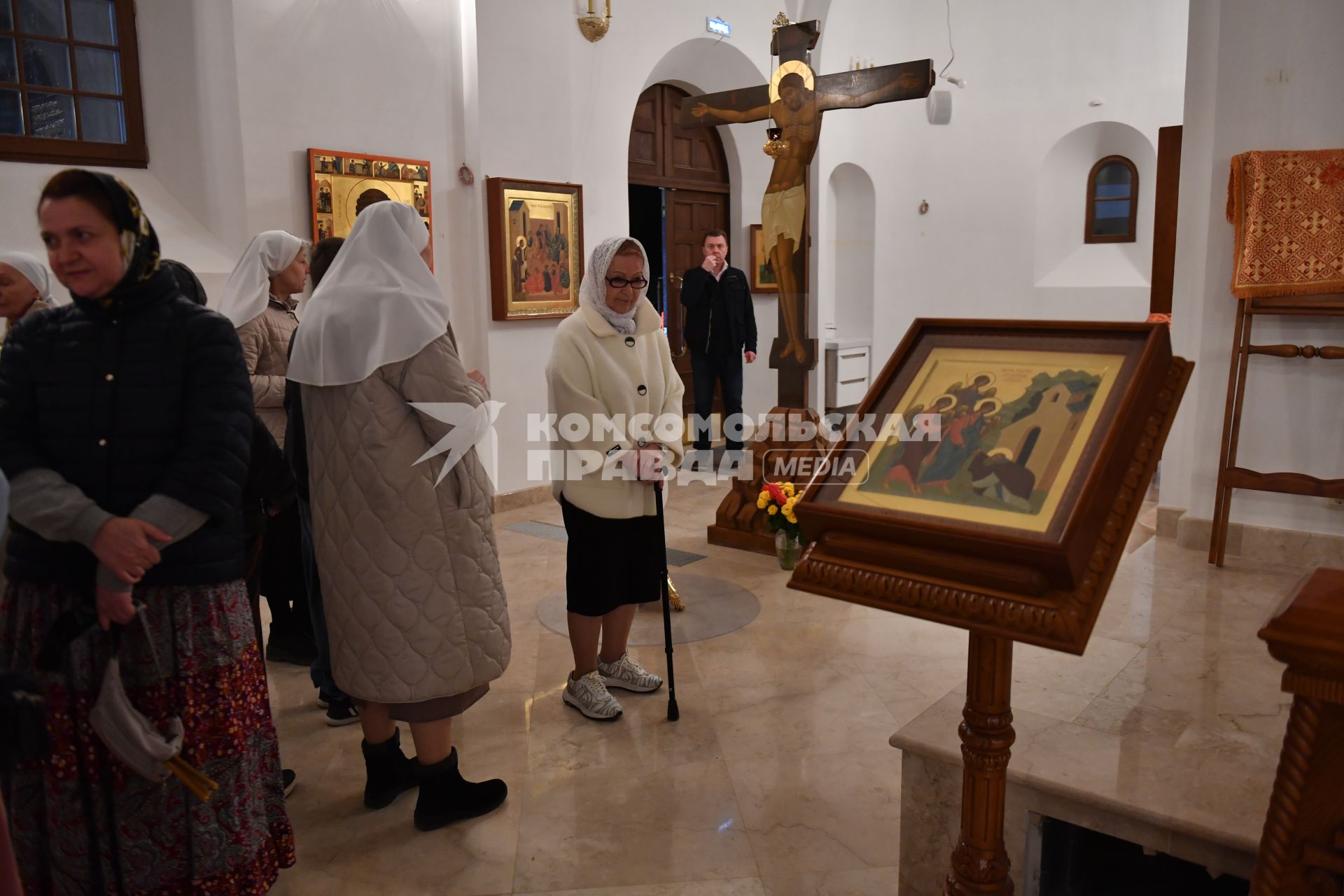 Пасхальная служба в Храме Успения Пресвятой Богородицы в Матвеевском