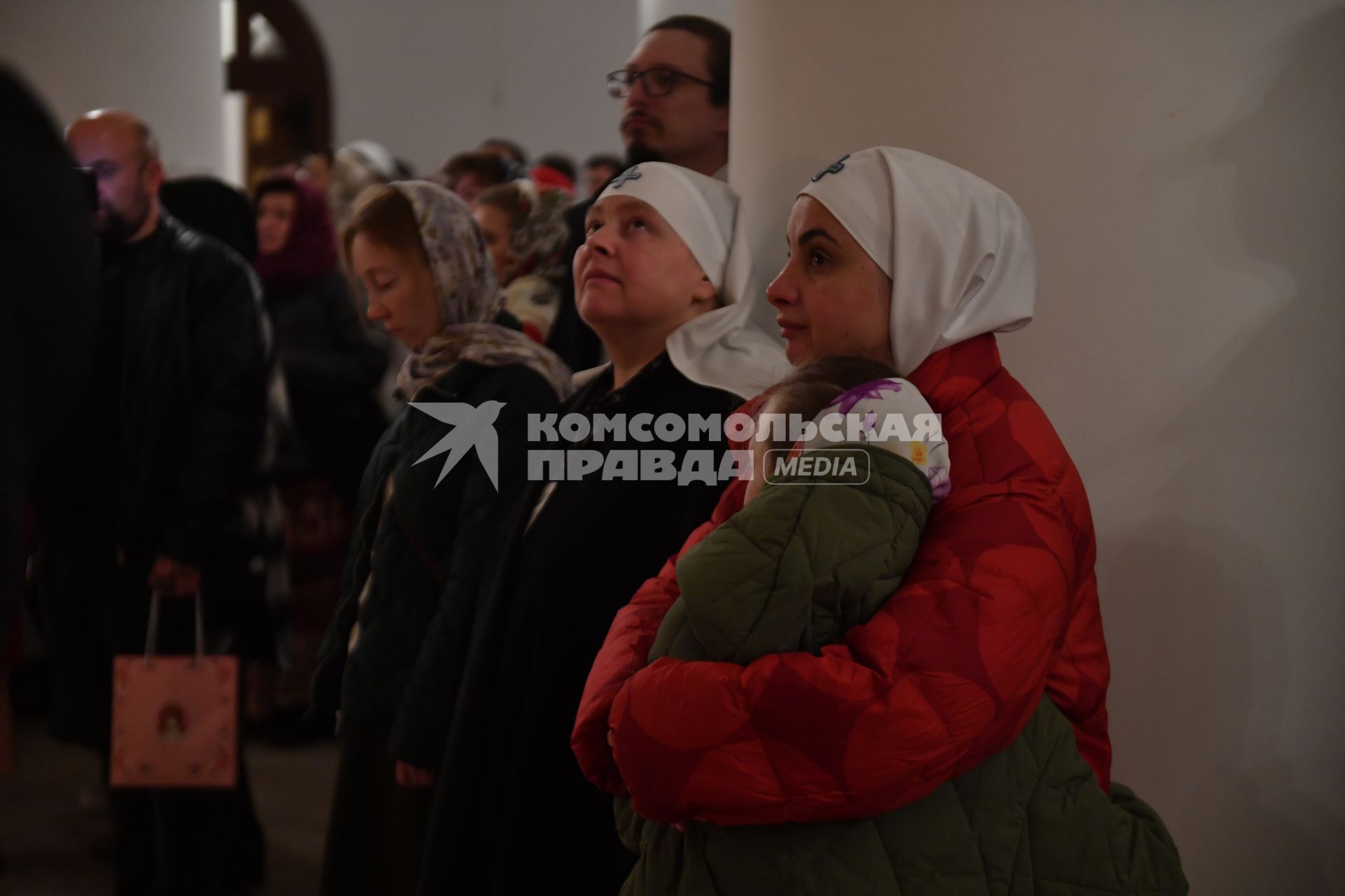 Пасхальная служба в Храме Успения Пресвятой Богородицы в Матвеевском