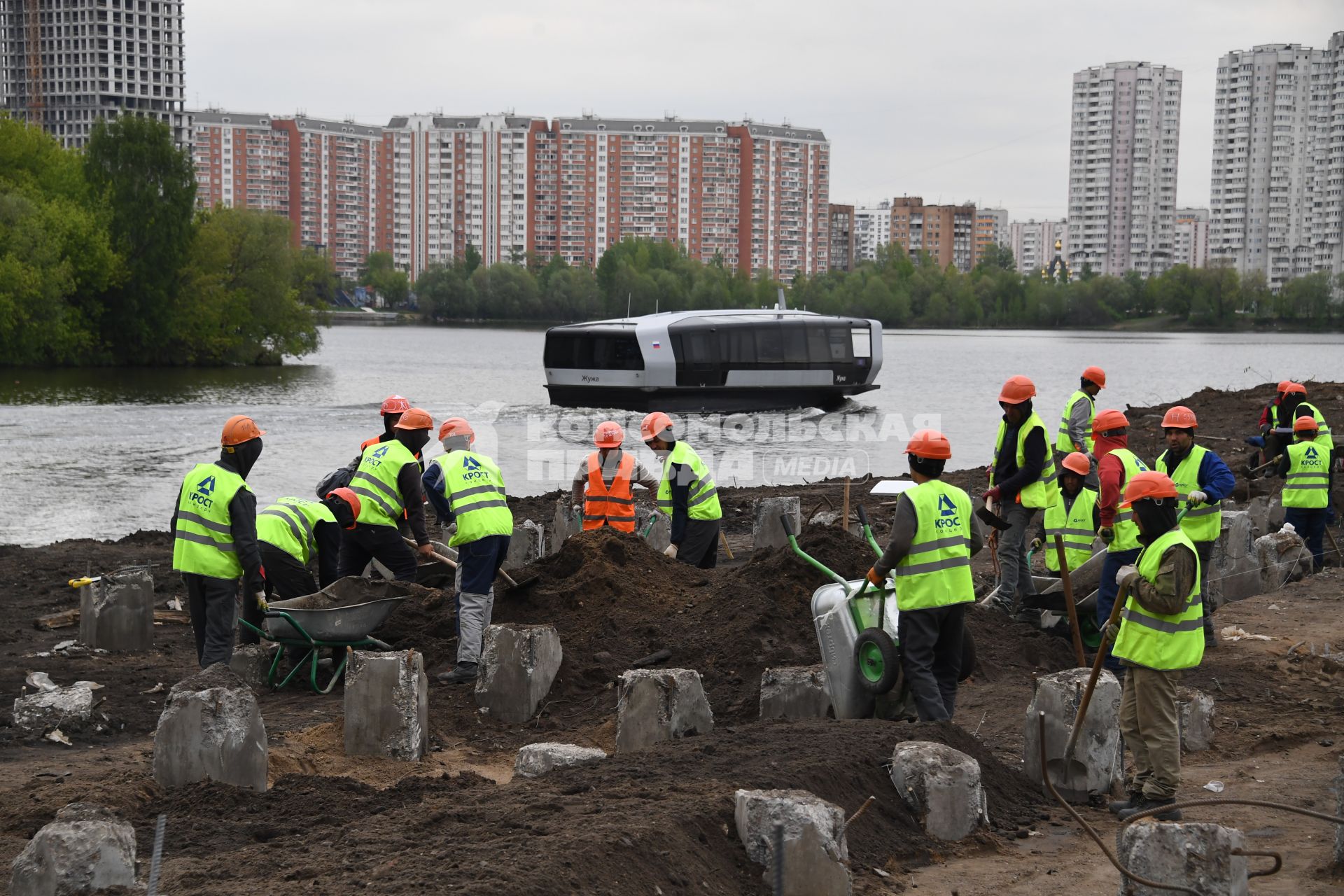 Строительство судостроительного кластера в Нагатинской Пойме