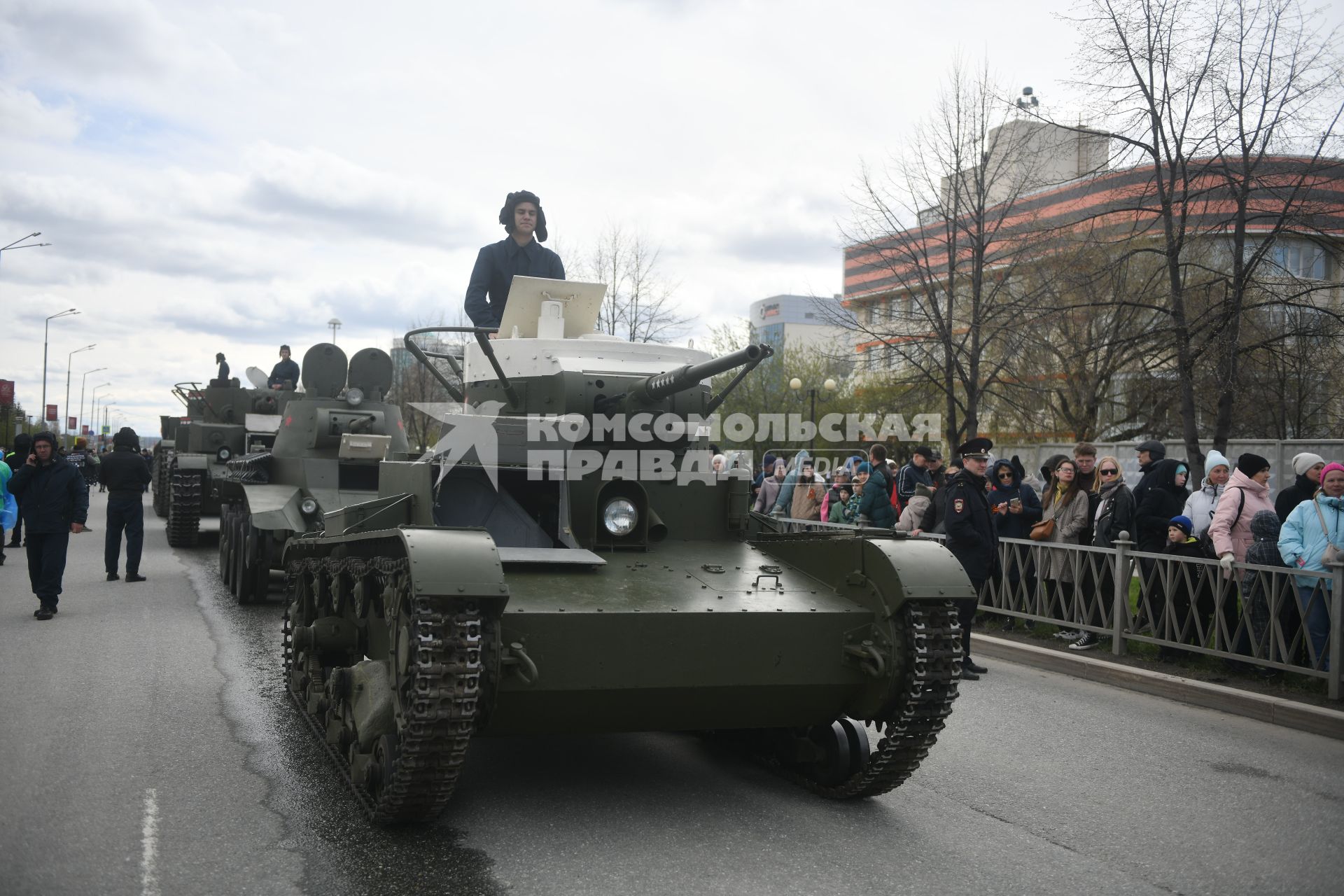 Парад исторической техники в День Победв в Верхней Пышме