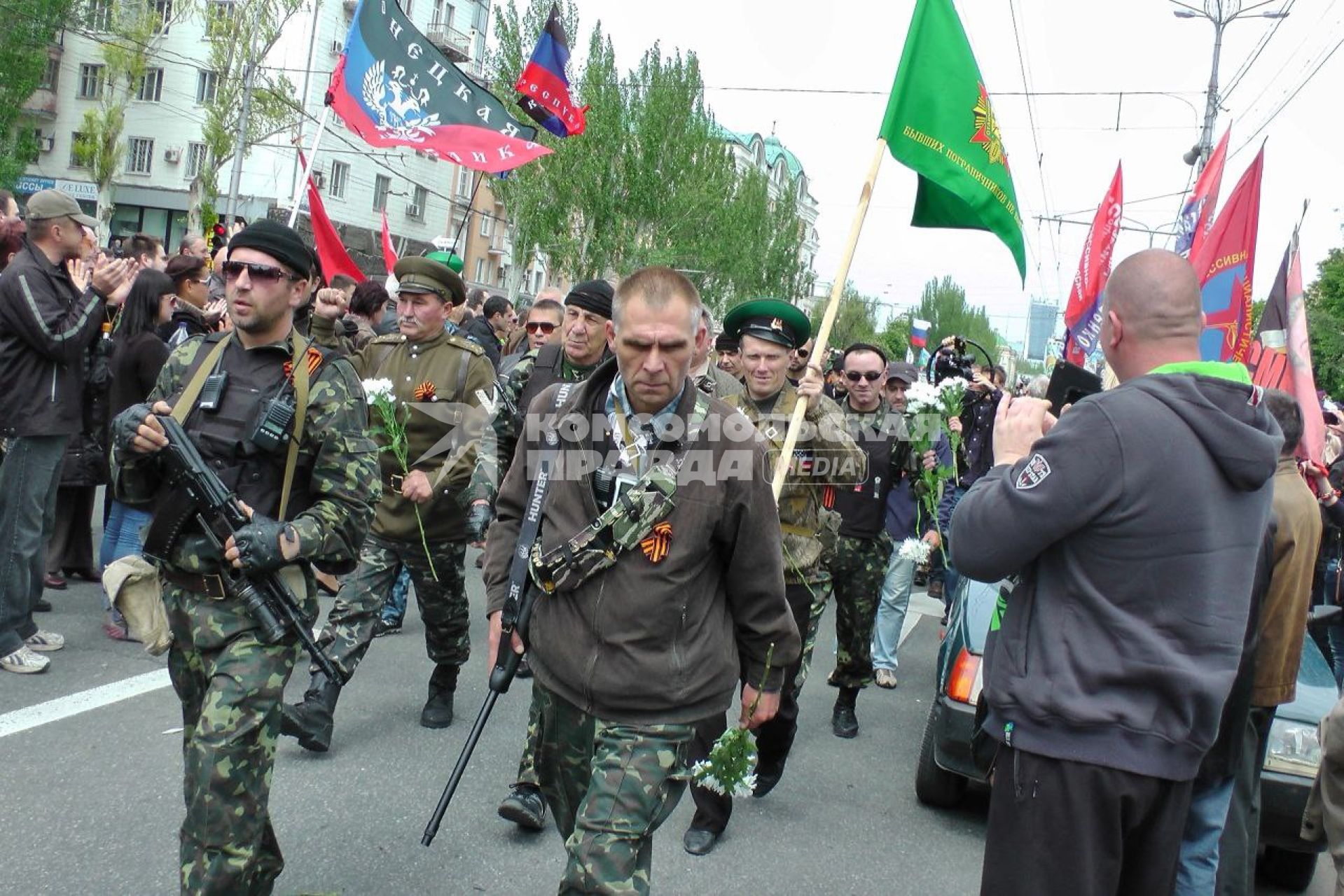 Празднование Дня Победы в Донецке в 2014 году
